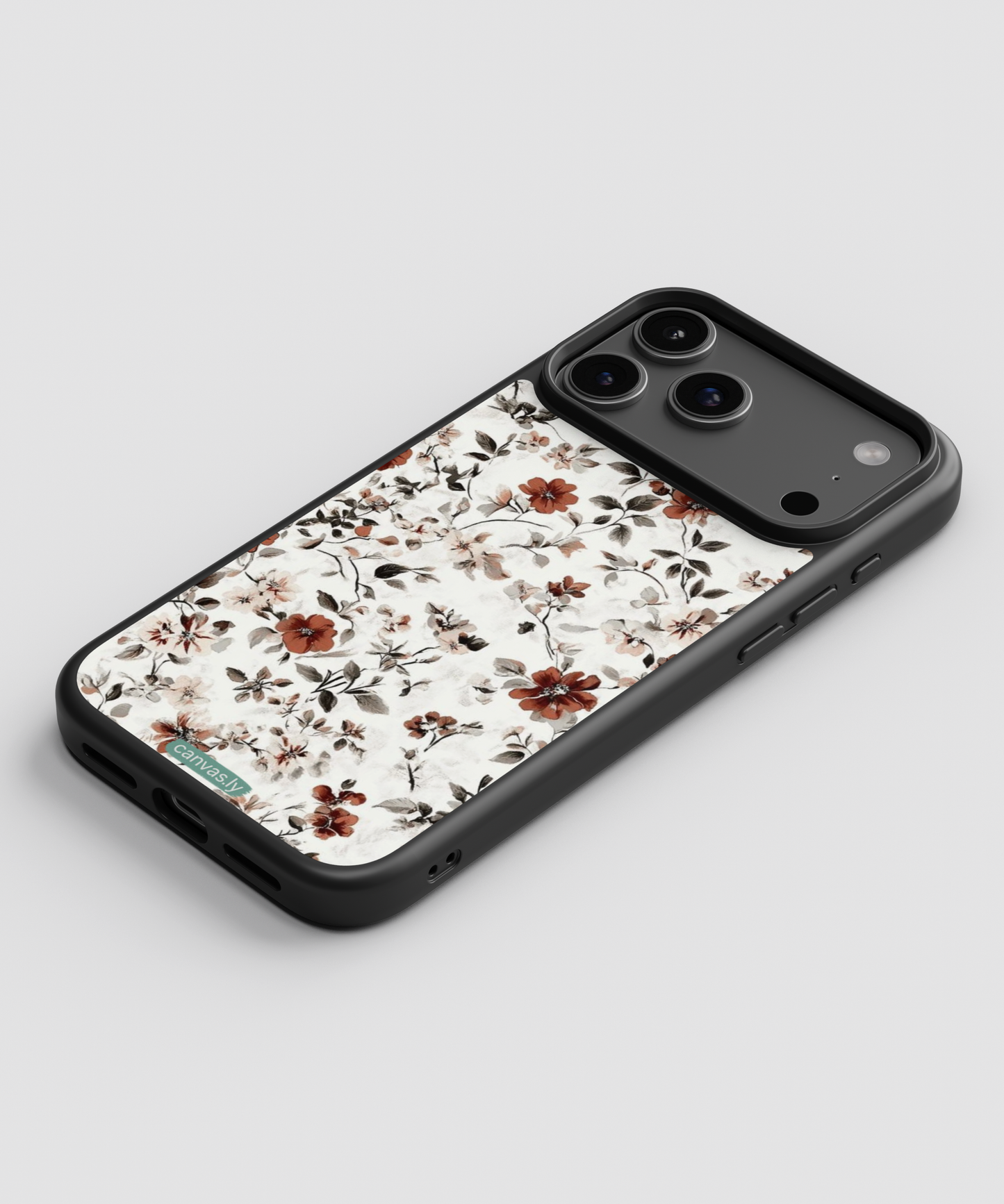 Canvasly Unbreakable Glass Case | Floral Case - A009