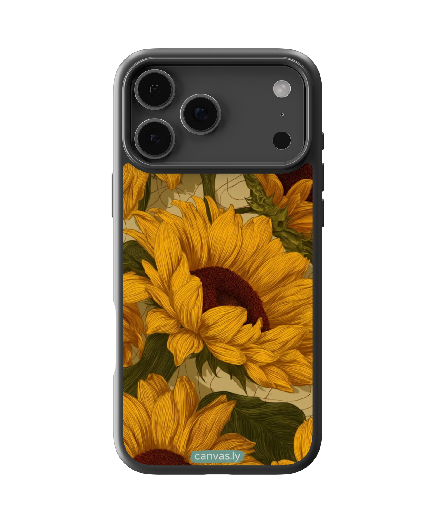 Canvasly Unbreakable Glass Case | Floral Case - A001