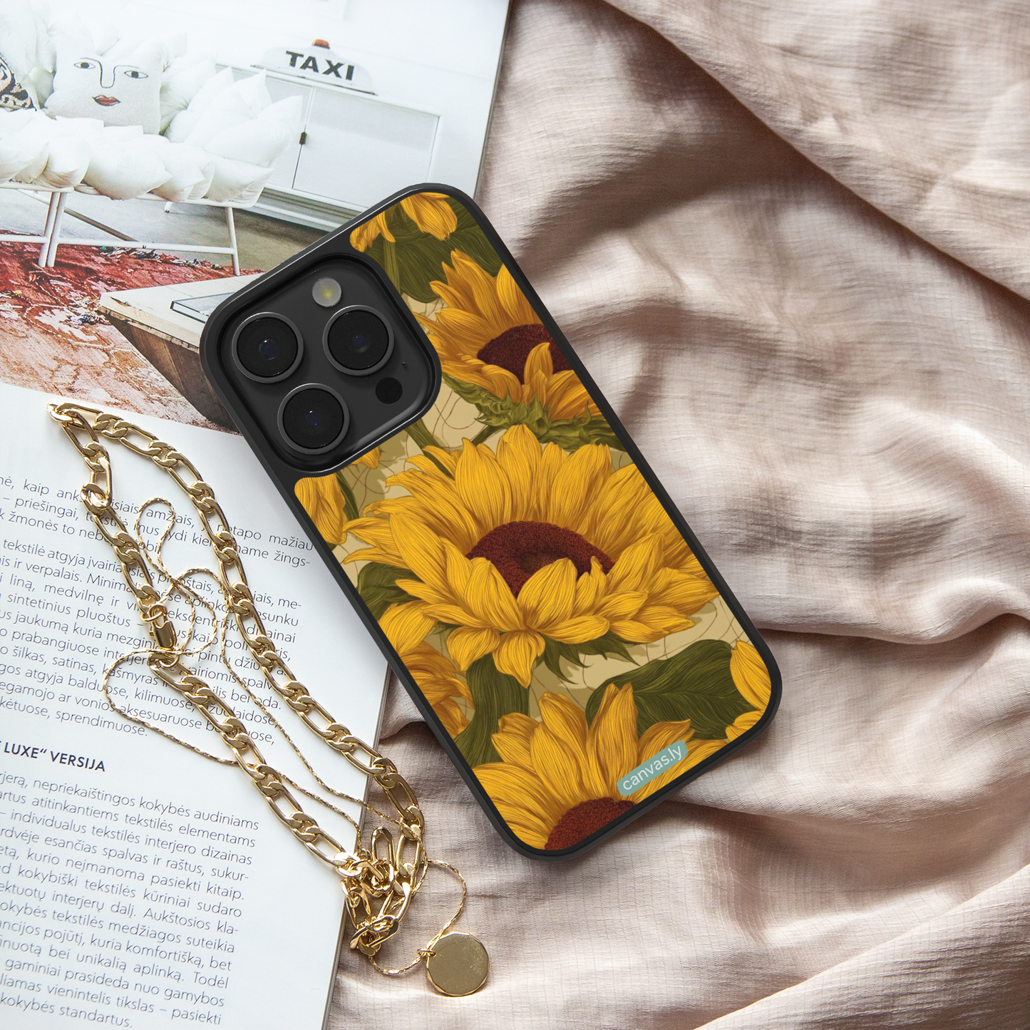 Canvasly Unbreakable Glass Case | Floral Case - A001