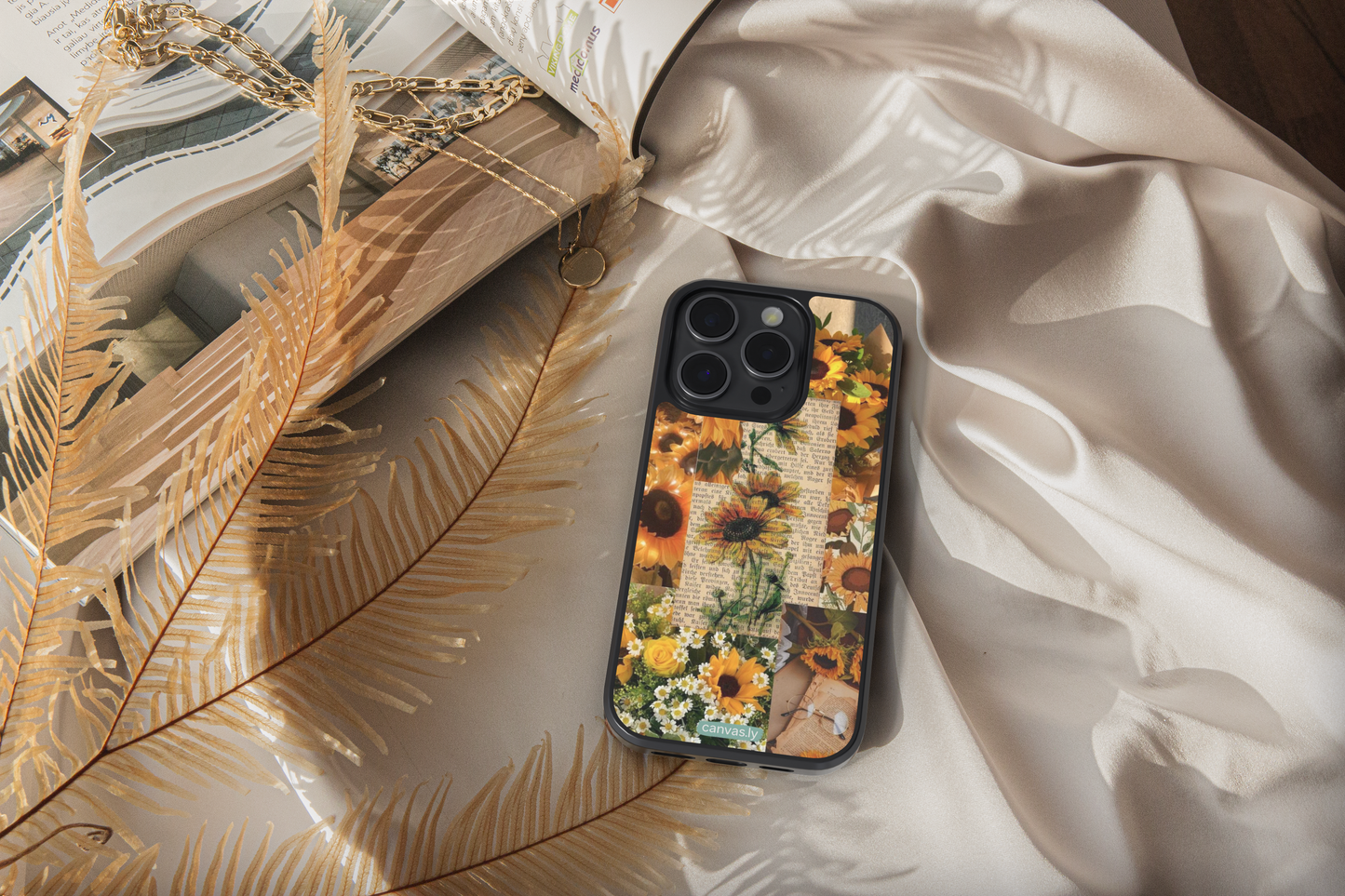 Canvasly Unbreakable Glass Case | Floral Case - A002