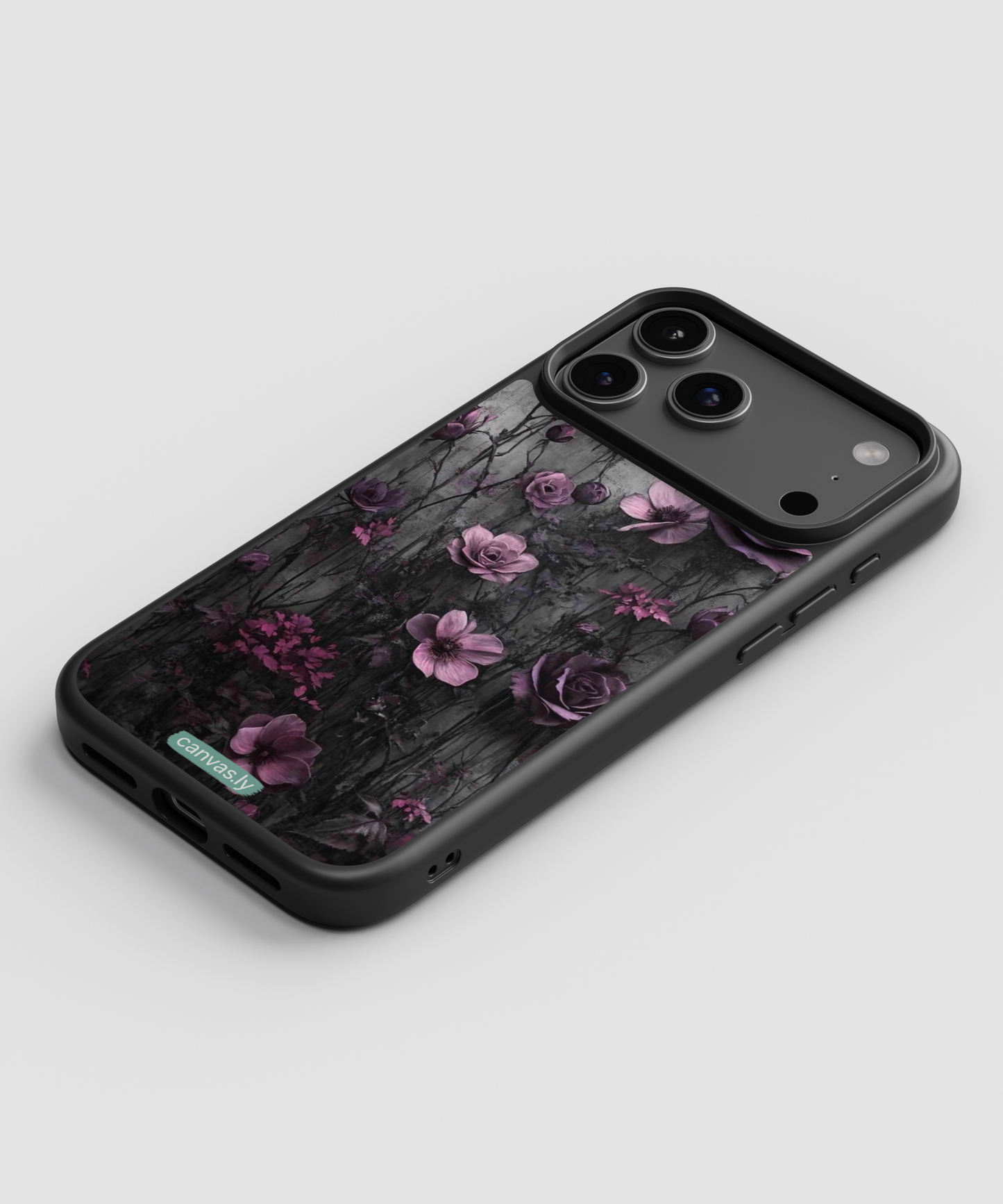 Canvasly Unbreakable Glass Case | Floral Case - A003