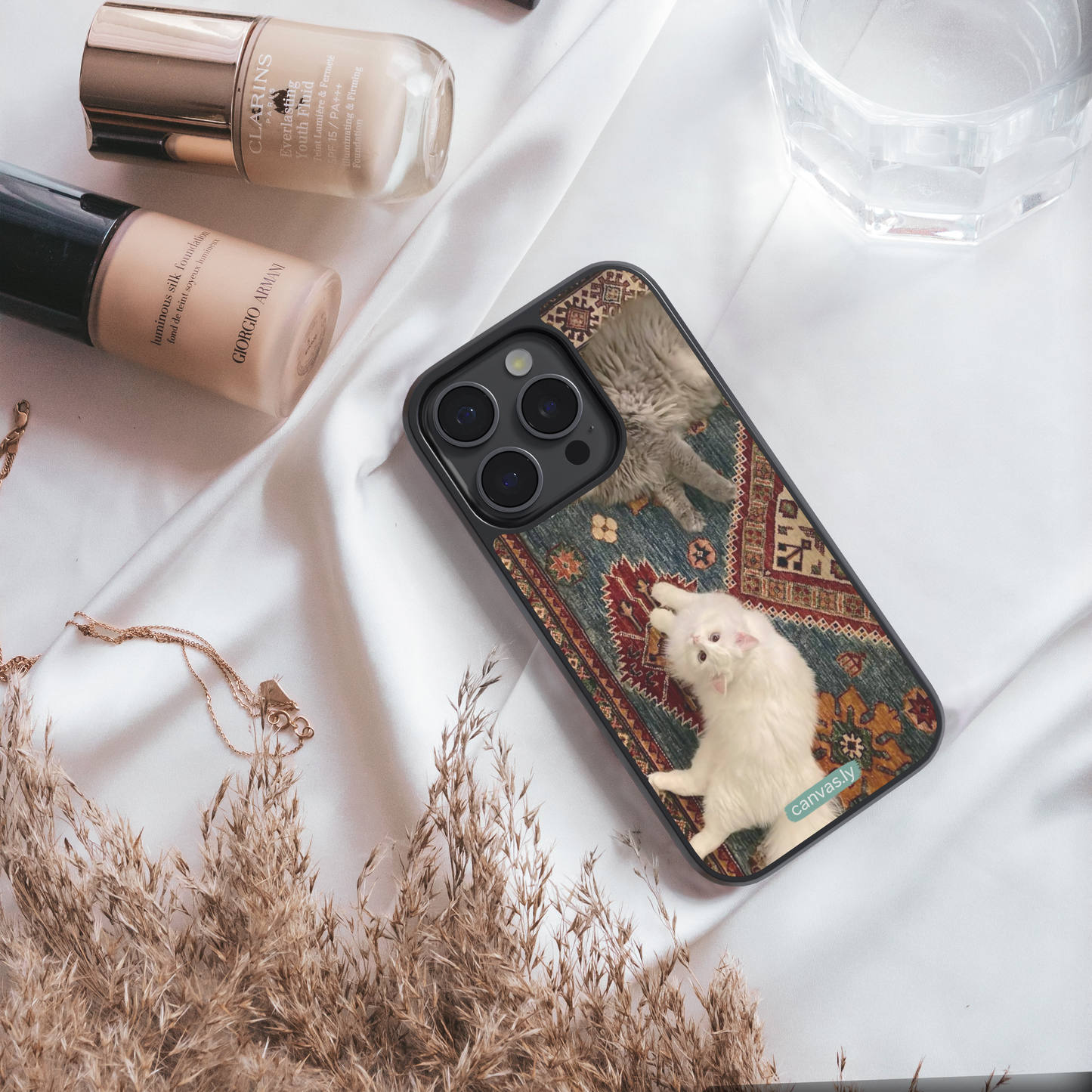 Canvasly Unbreakable Glass Case | Aesthetic Case - F005