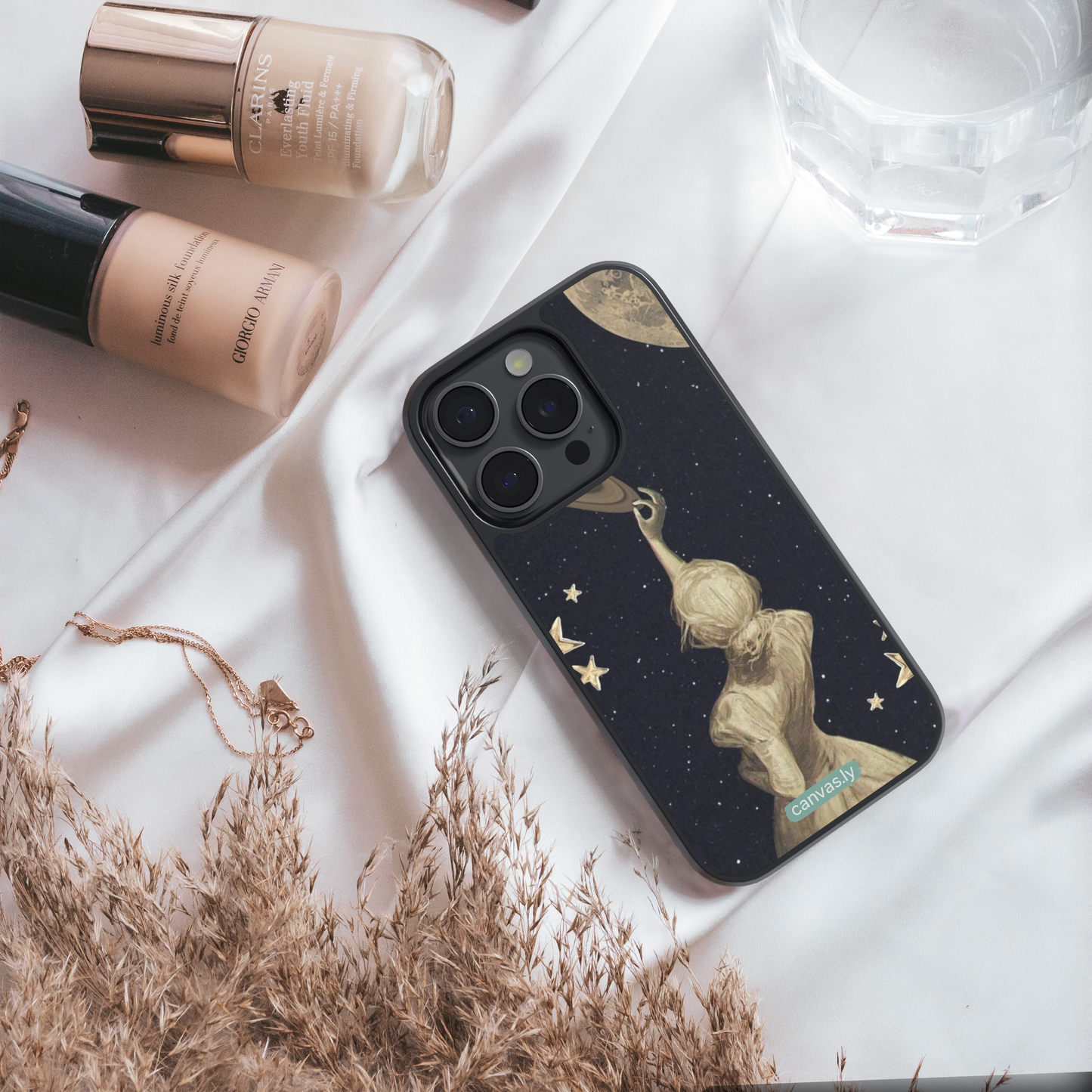 Canvasly Unbreakable Glass Case | Aesthetic Case - F006