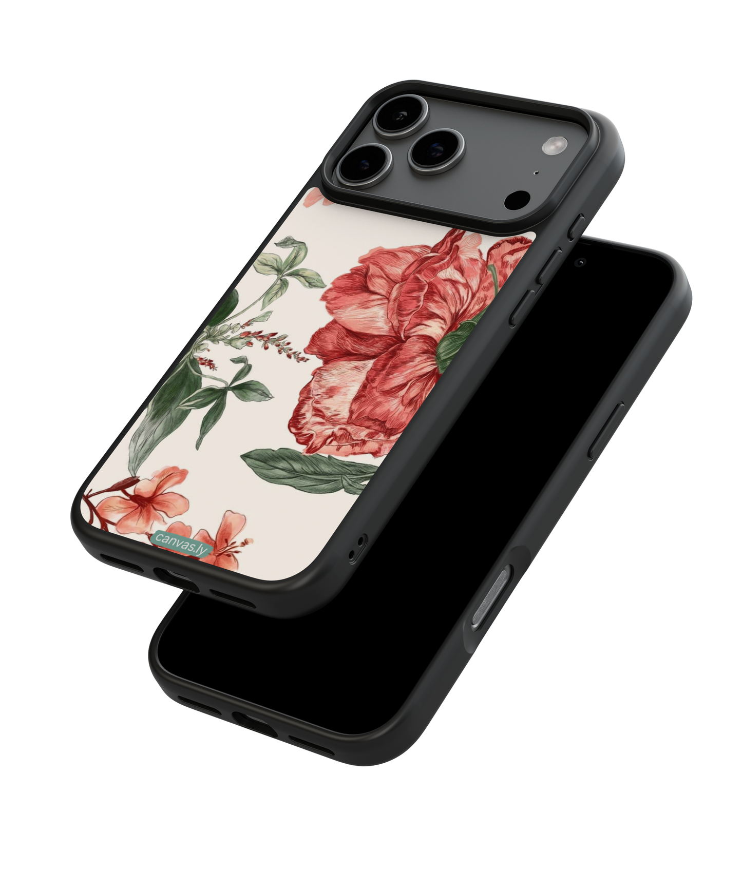Canvasly Unbreakable Glass Case | Floral Case - A005
