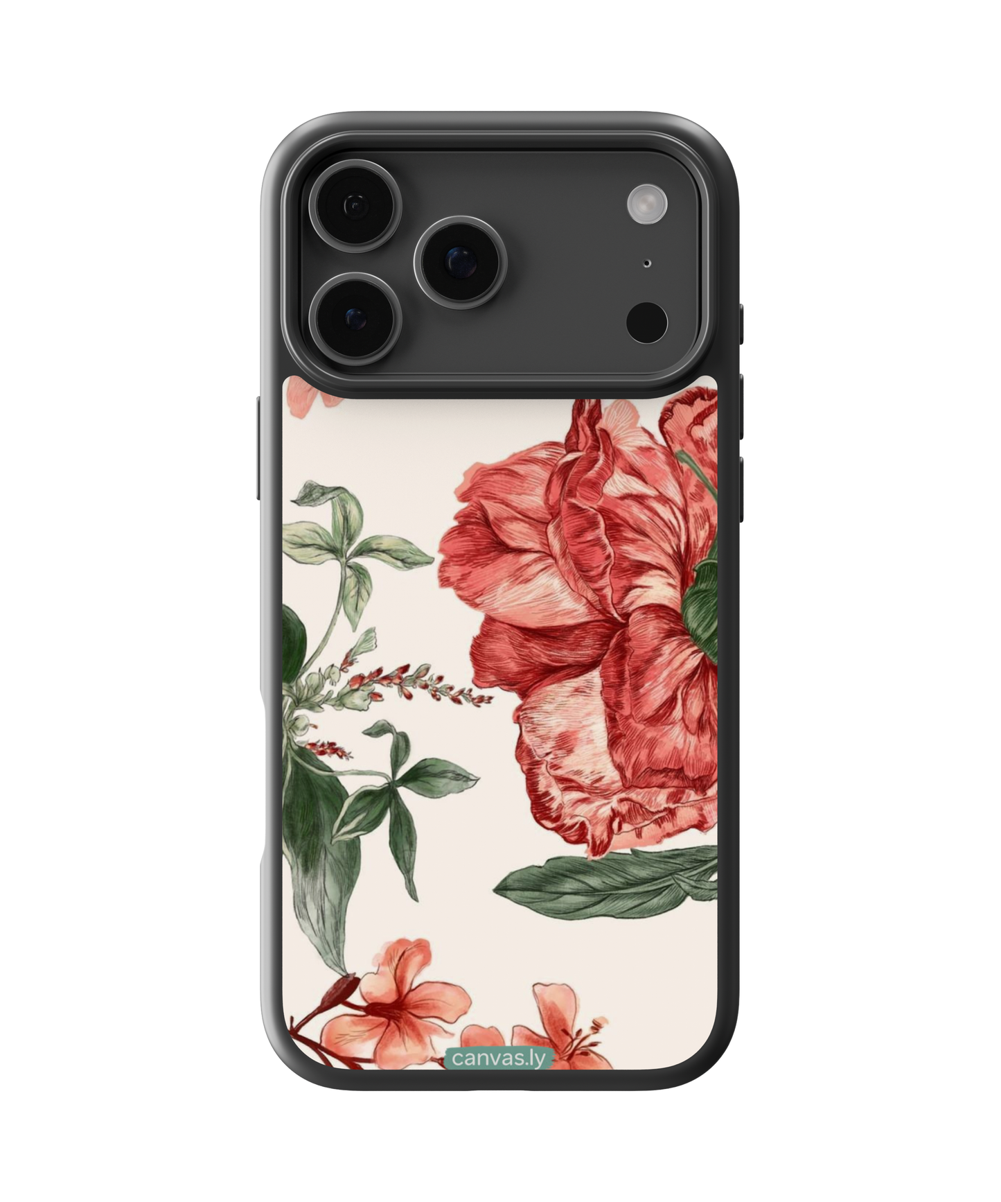 Canvasly Unbreakable Glass Case | Floral Case - A005