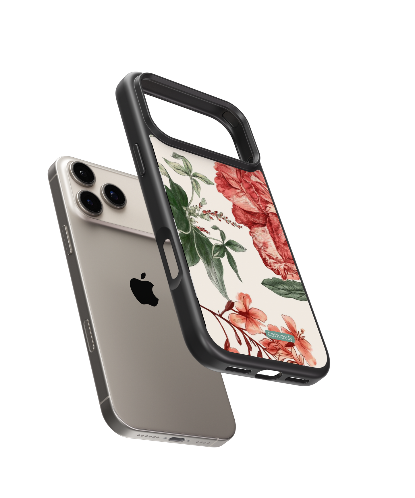 Canvasly Unbreakable Glass Case | Floral Case - A005