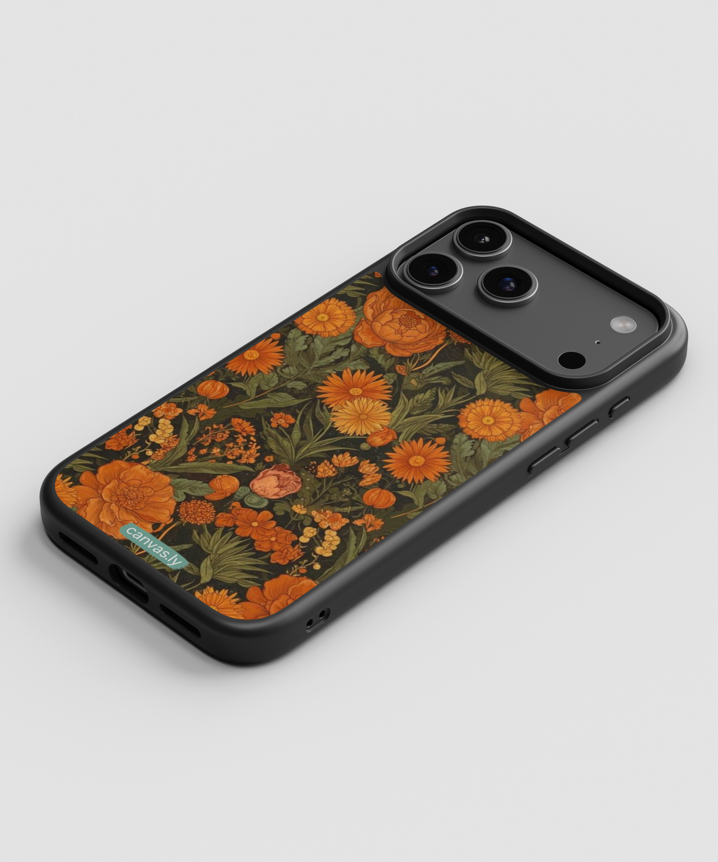 Canvasly Unbreakable Glass Case | Floral Case - A006