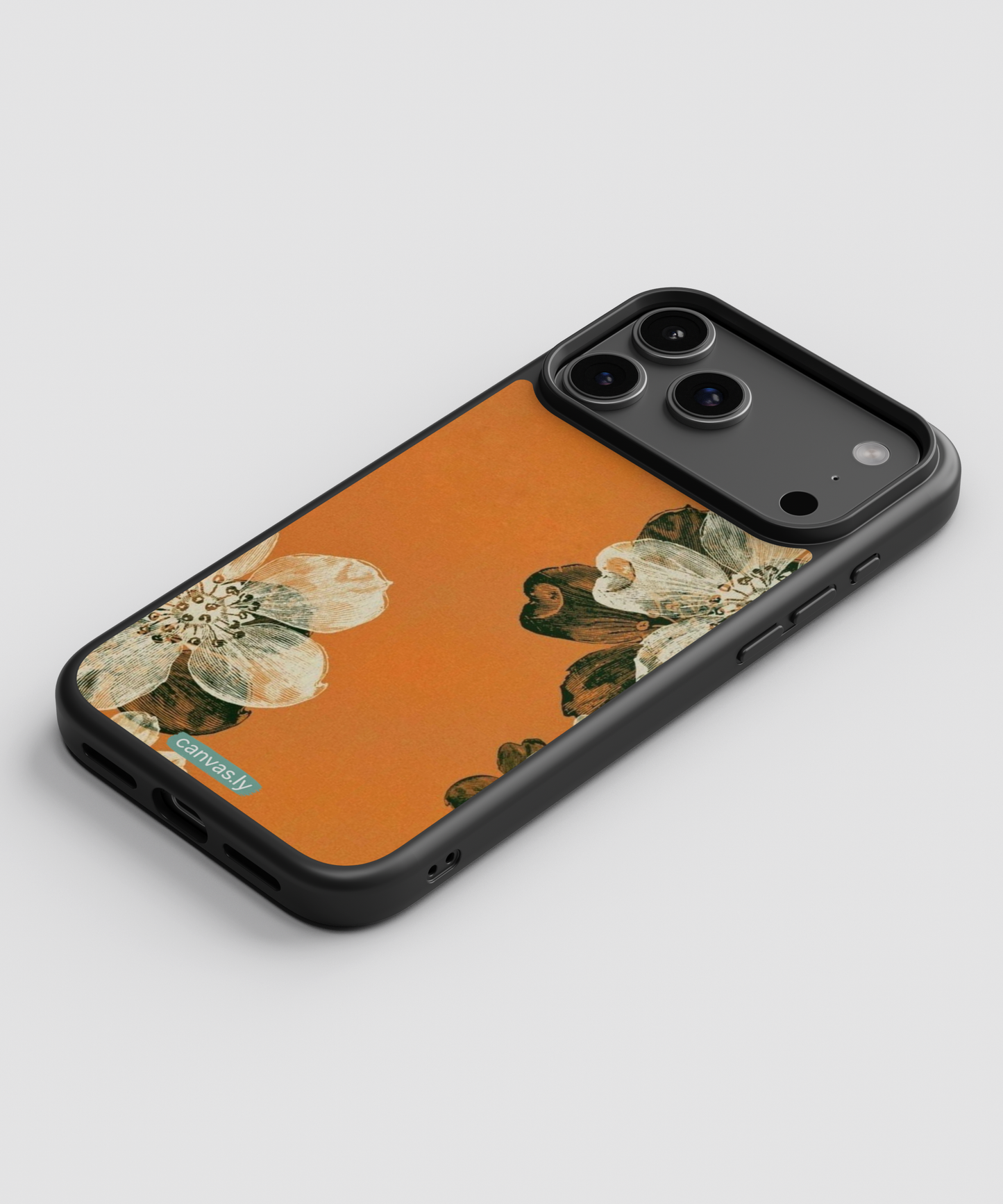 Canvasly Unbreakable Glass Case | Floral Case - A007