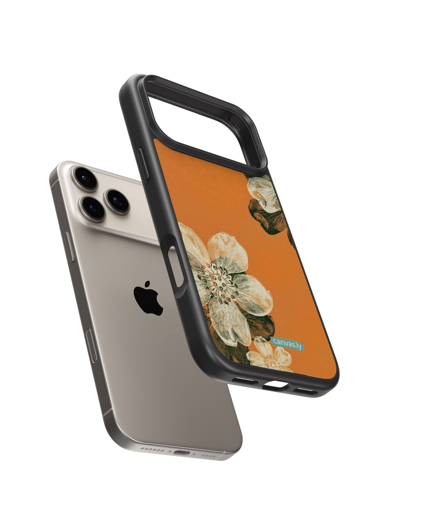 Canvasly Unbreakable Glass Case | Floral Case - A007
