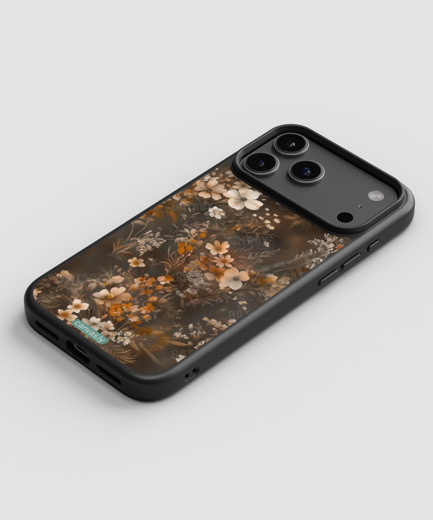 Canvasly Unbreakable Glass Case | Floral Case - A010