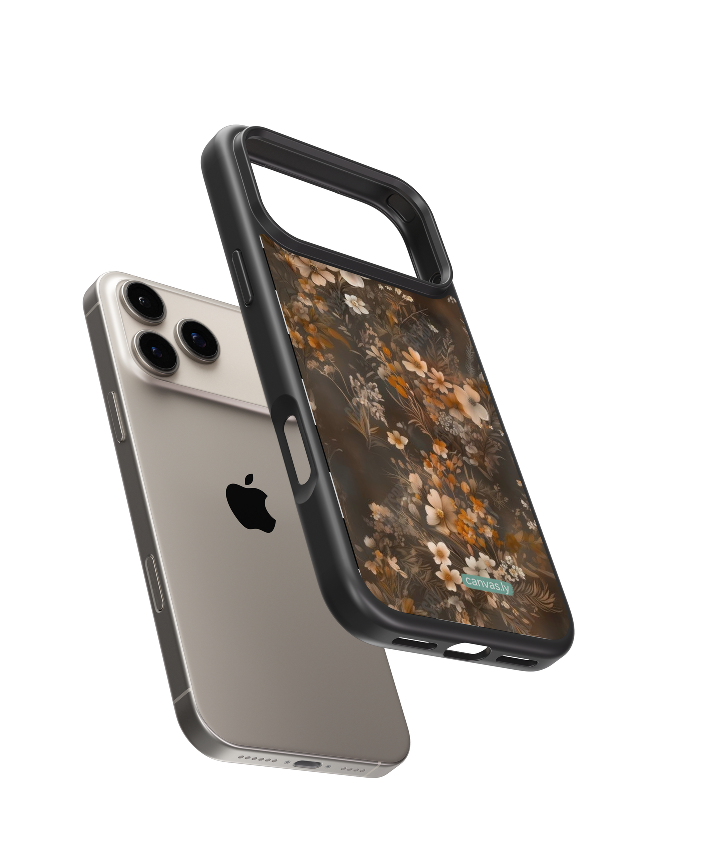Canvasly Unbreakable Glass Case | Floral Case - A010
