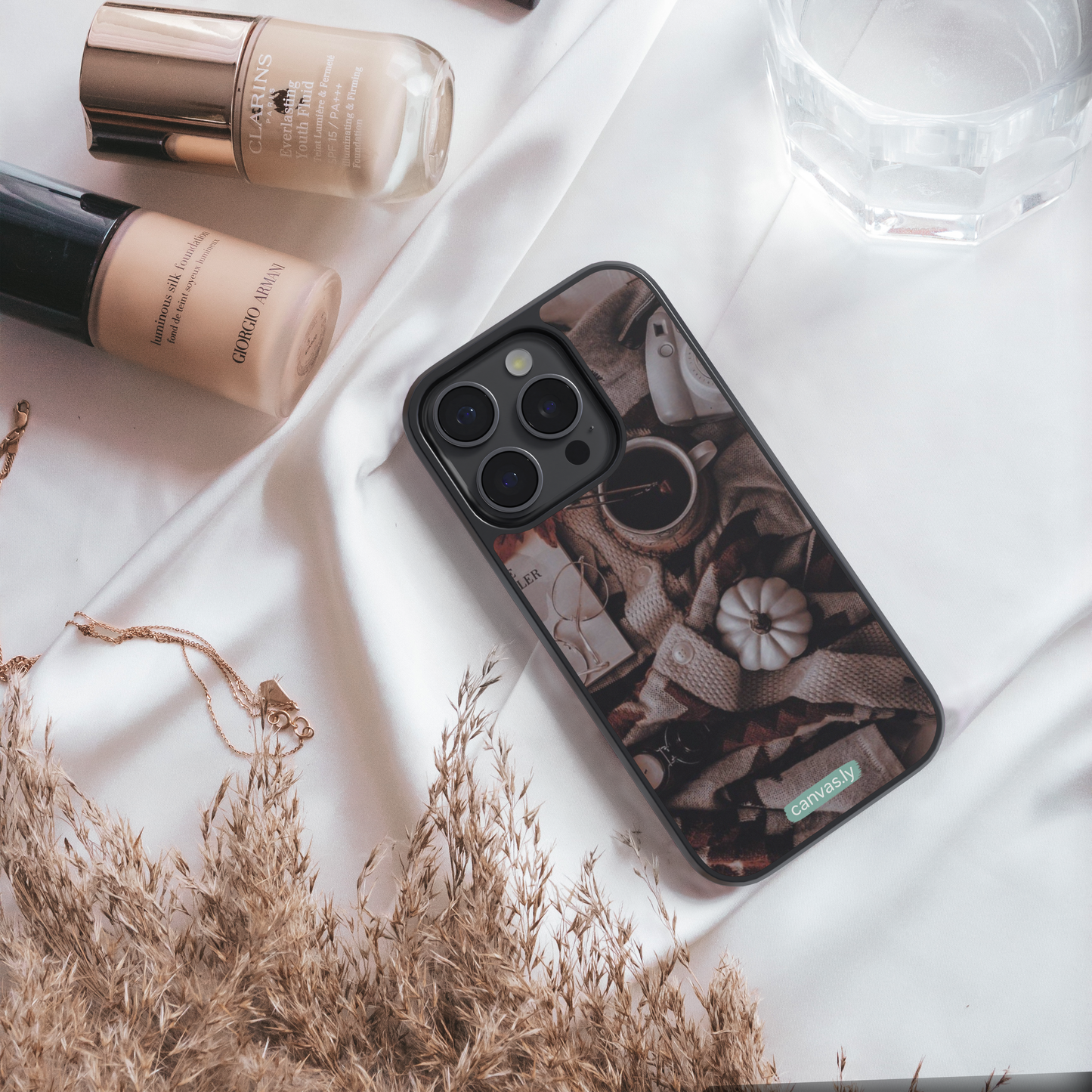 Canvasly Unbreakable Glass Case | Aesthetic Case - F009