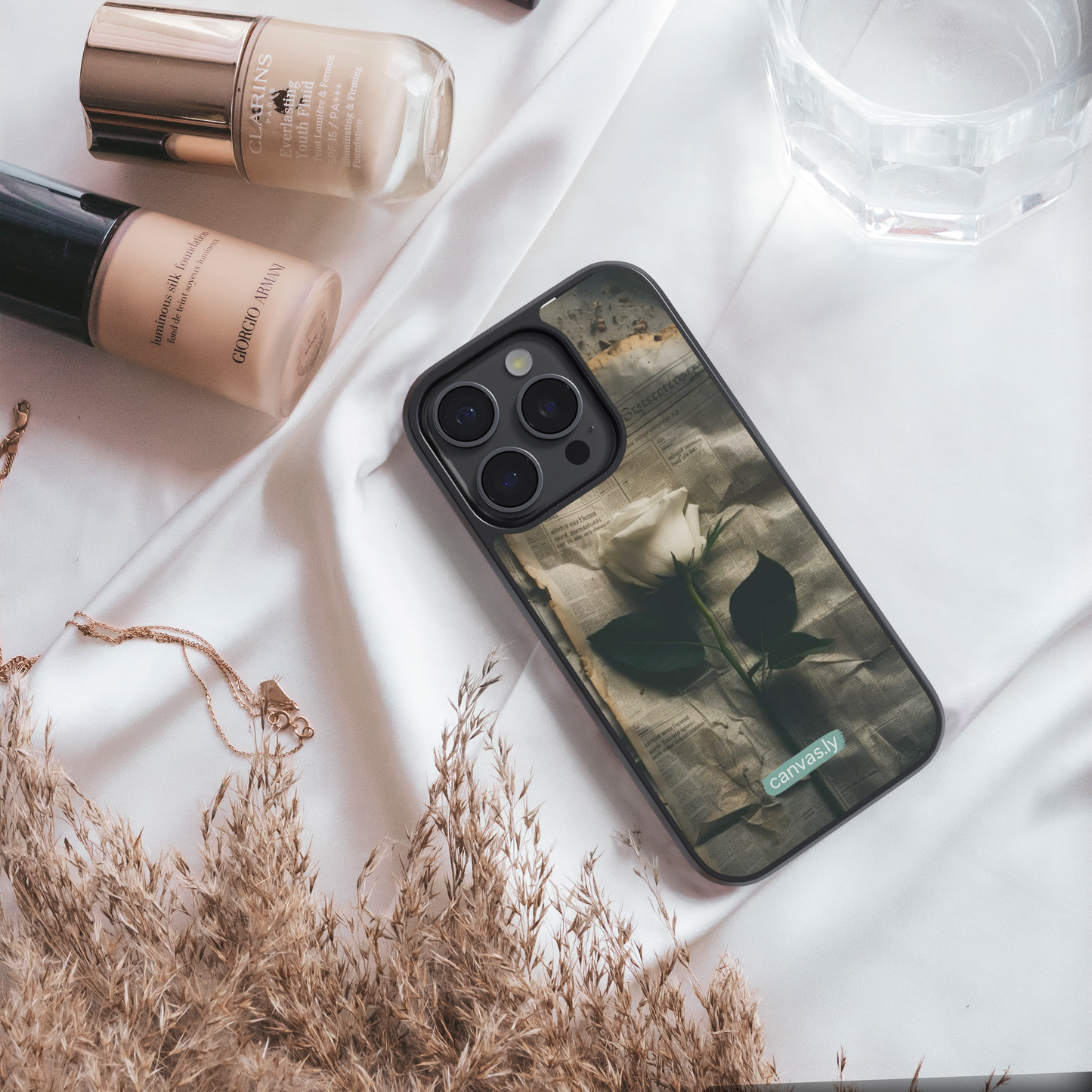 Canvasly Unbreakable Glass Case | Aesthetic Case - F012