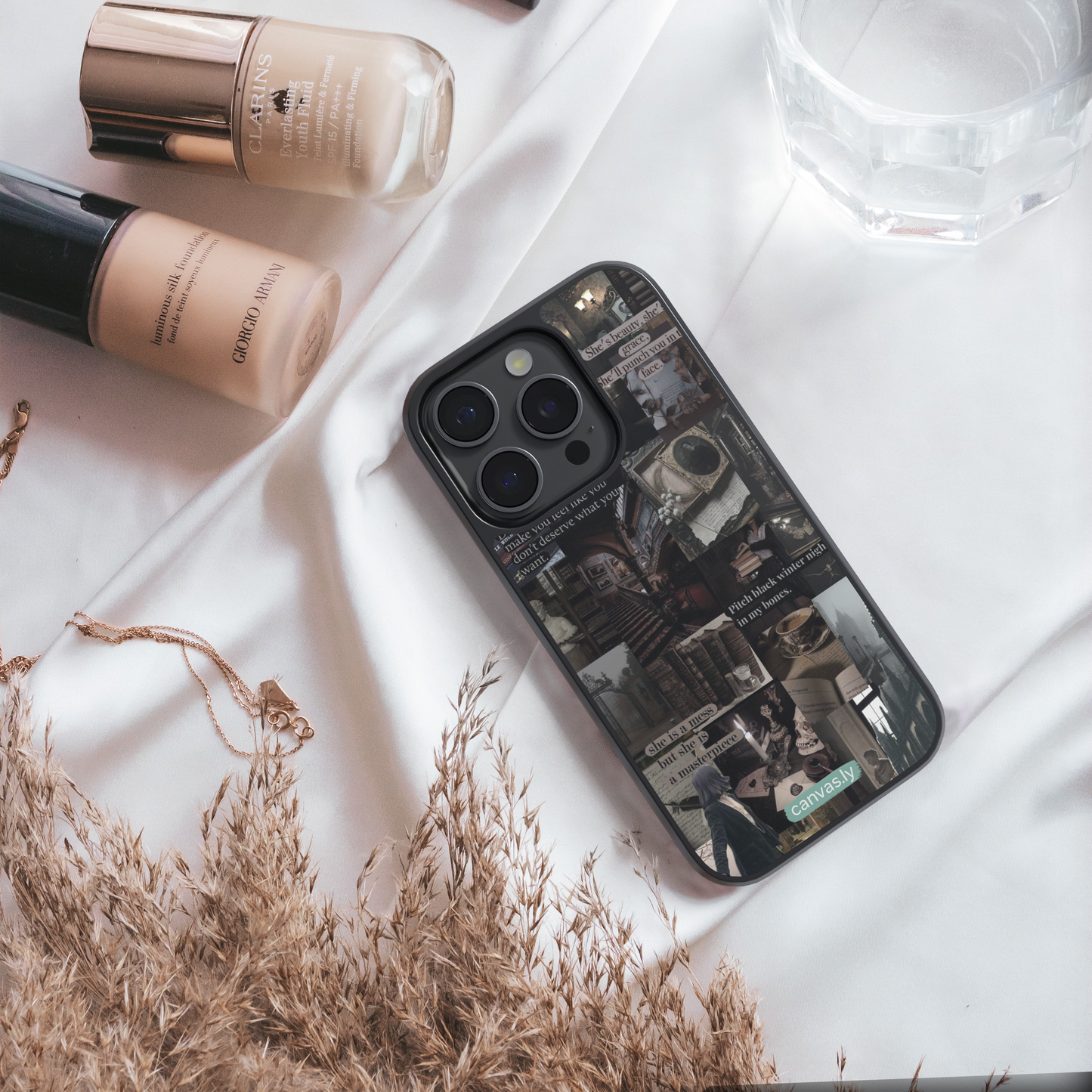 Canvasly Unbreakable Glass Case | Aesthetic Case - F013
