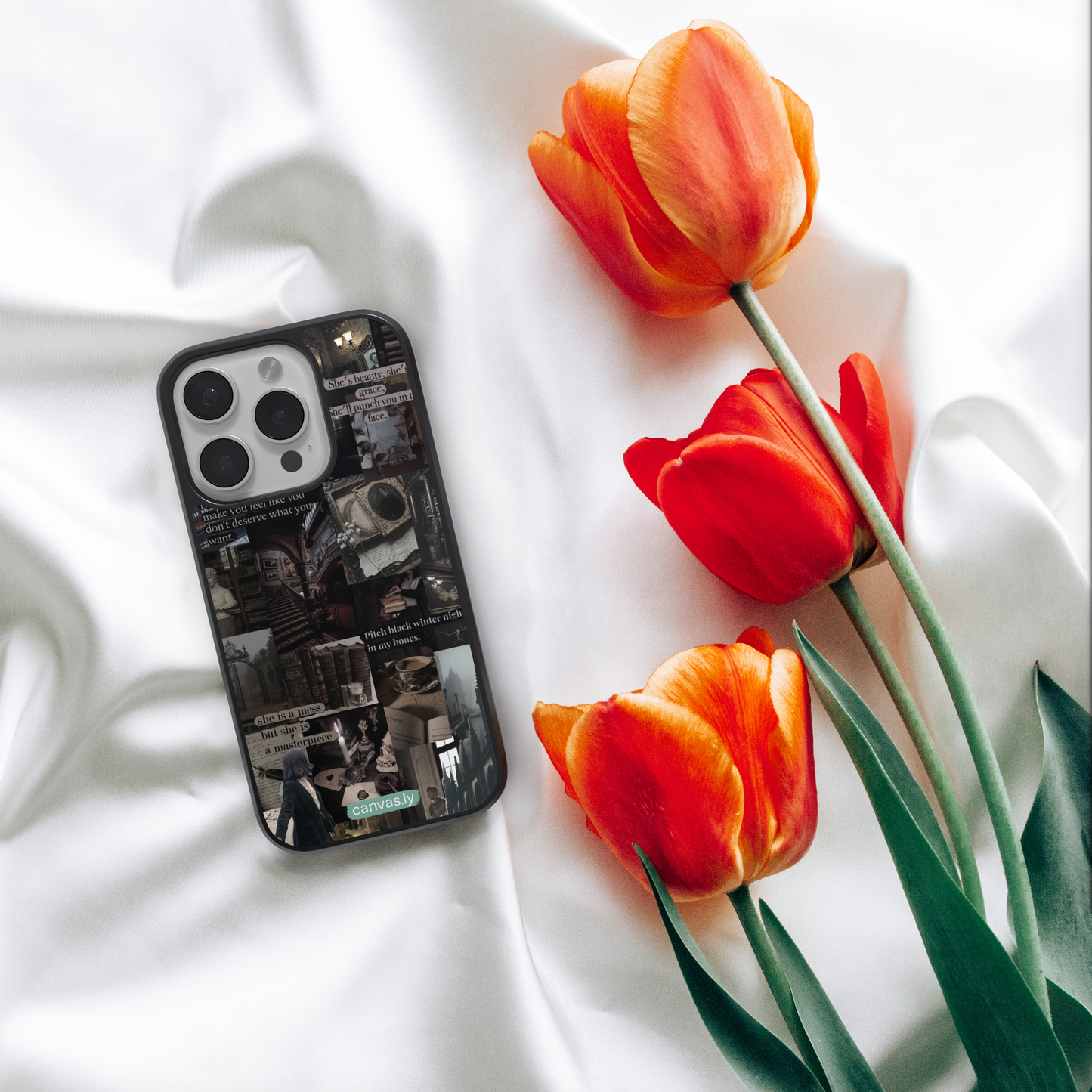 Canvasly Unbreakable Glass Case | Aesthetic Case - F013