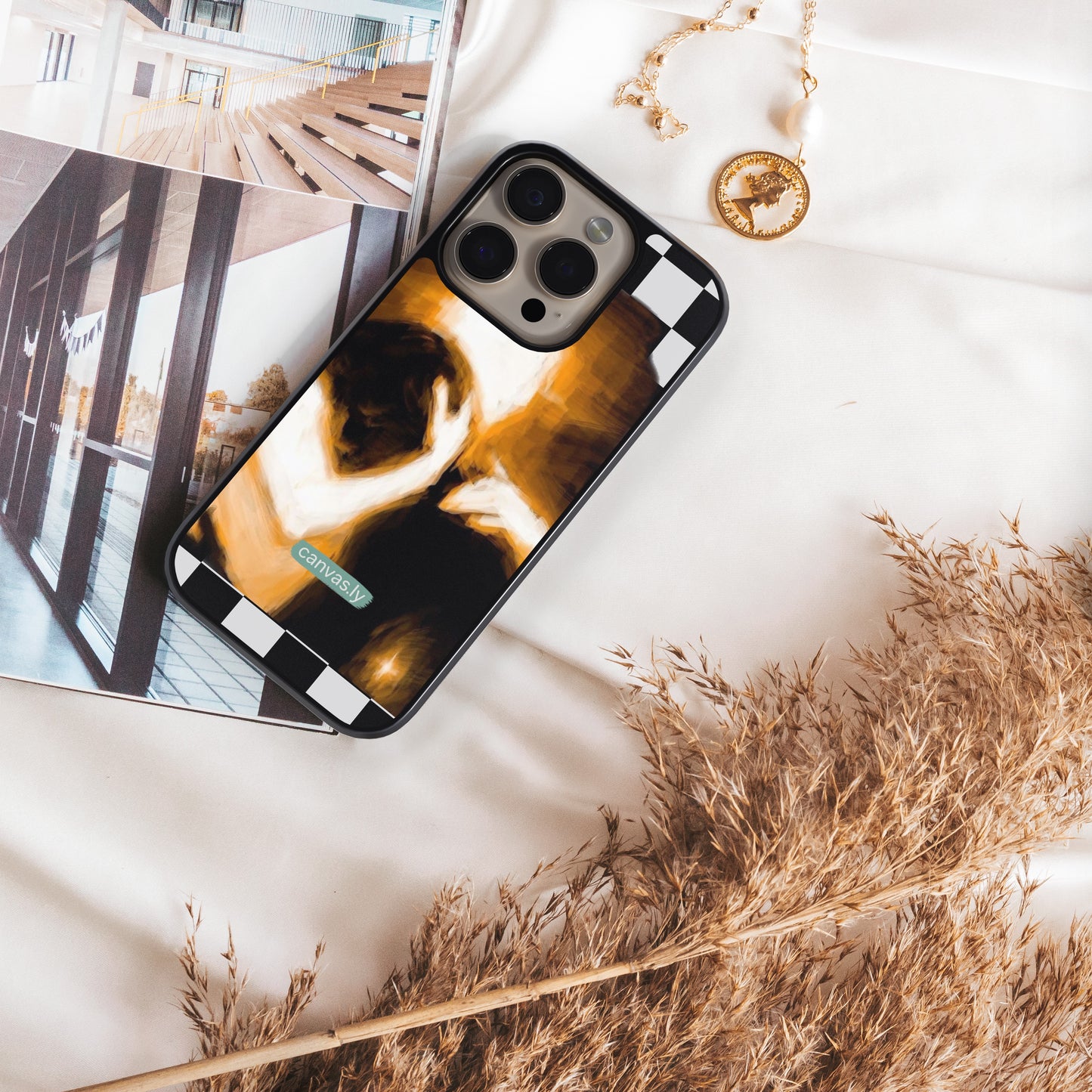 Canvasly Unbreakable Glass Case | Aesthetic Case - F014