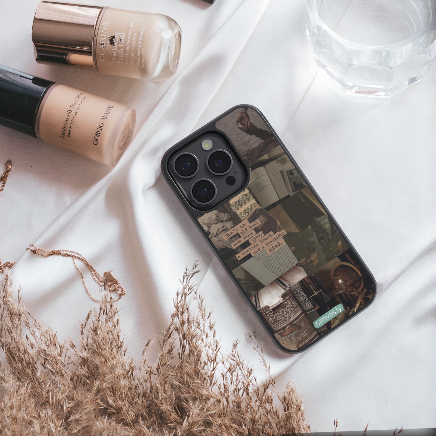Canvasly Unbreakable Glass Case | Aesthetic Case - F015