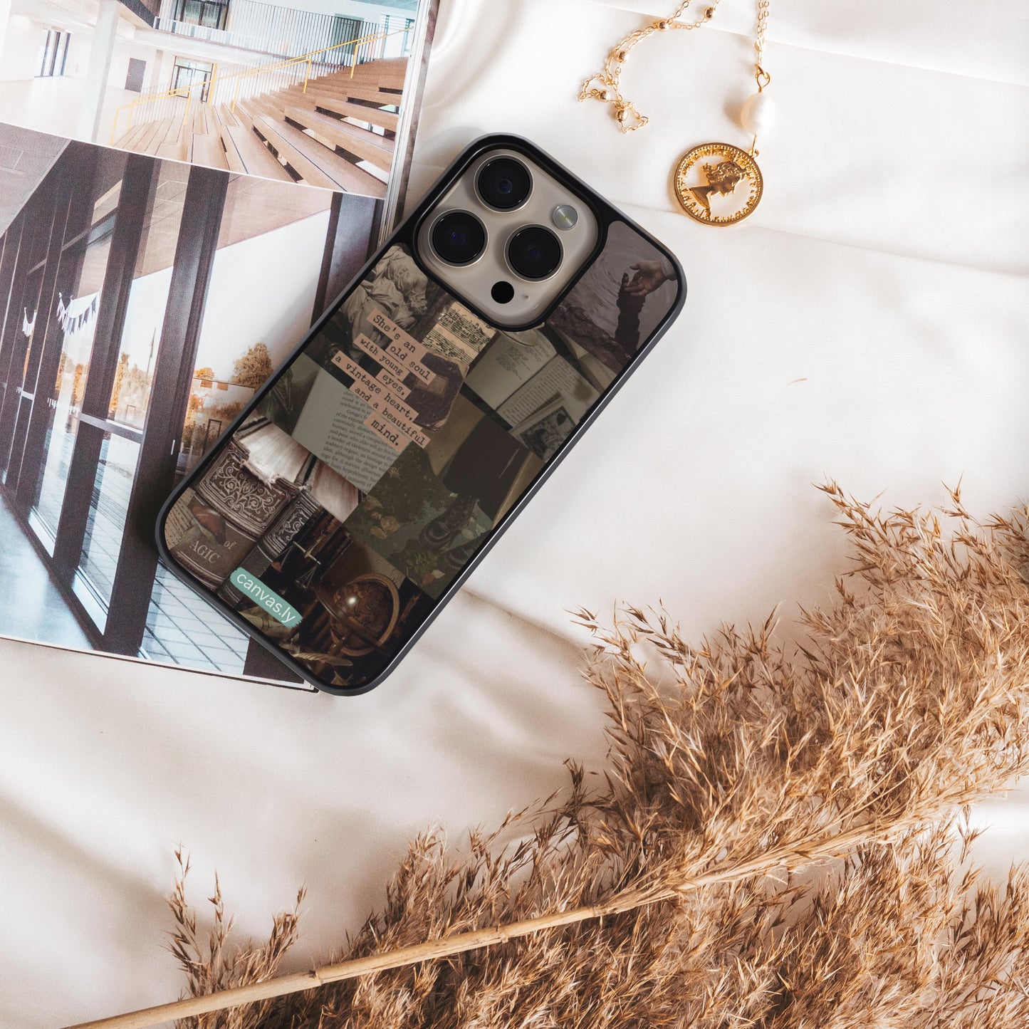 Canvasly Unbreakable Glass Case | Aesthetic Case - F015