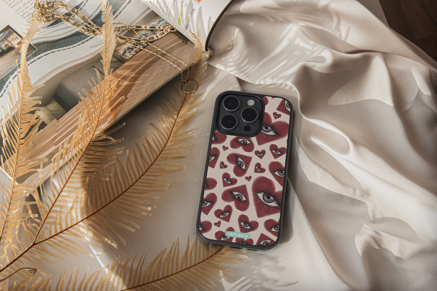 Canvasly Unbreakable Glass Case | Aesthetic Case - F018