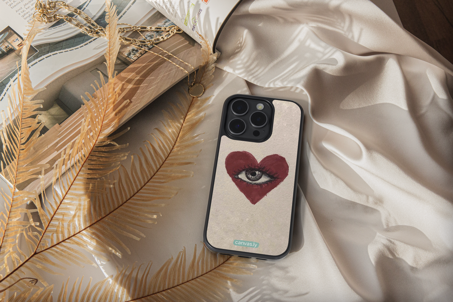 Canvasly Unbreakable Glass Case | Aesthetic Case - F019