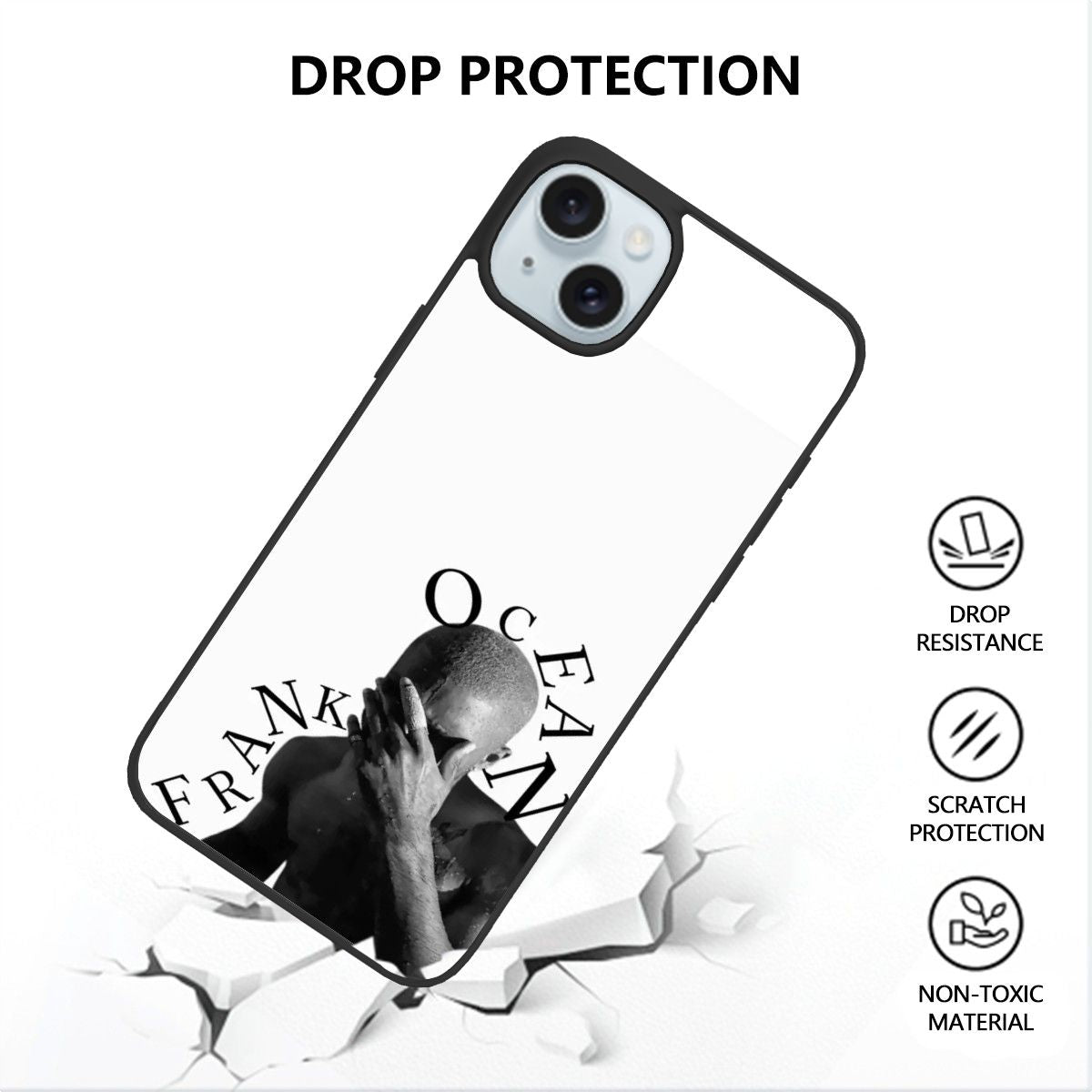 Canvasly Unbreakable Glass Case | A006 - Frank Ocean