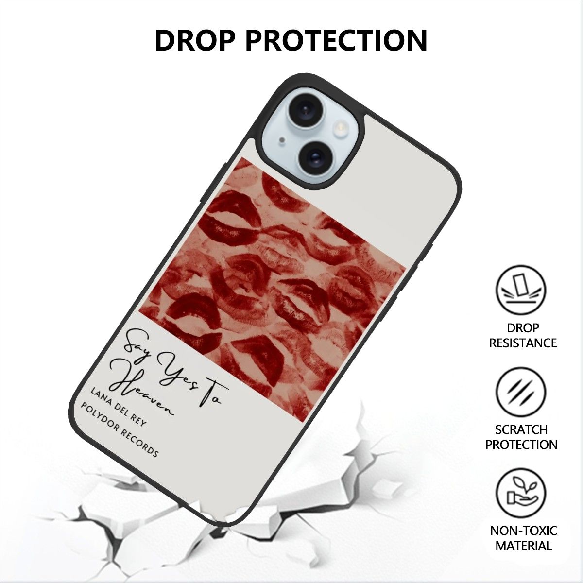 Canvasly Unbreakable Glass Case | A015 - Lana Del Rey