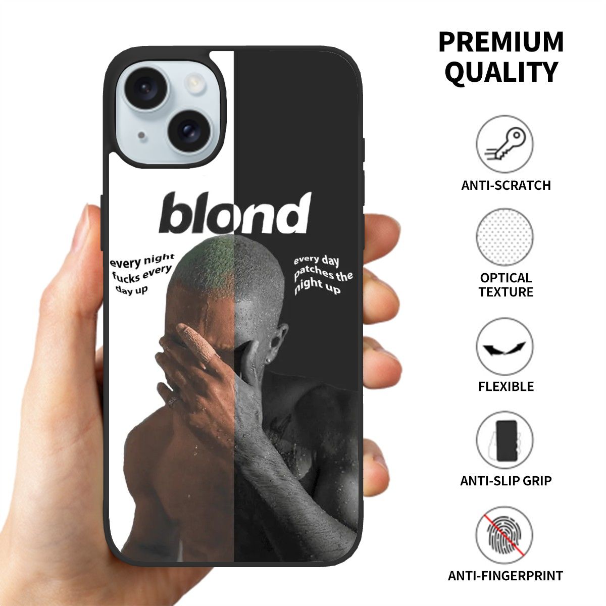 Canvasly Unbreakable Glass Case | A001 - Frank Ocean