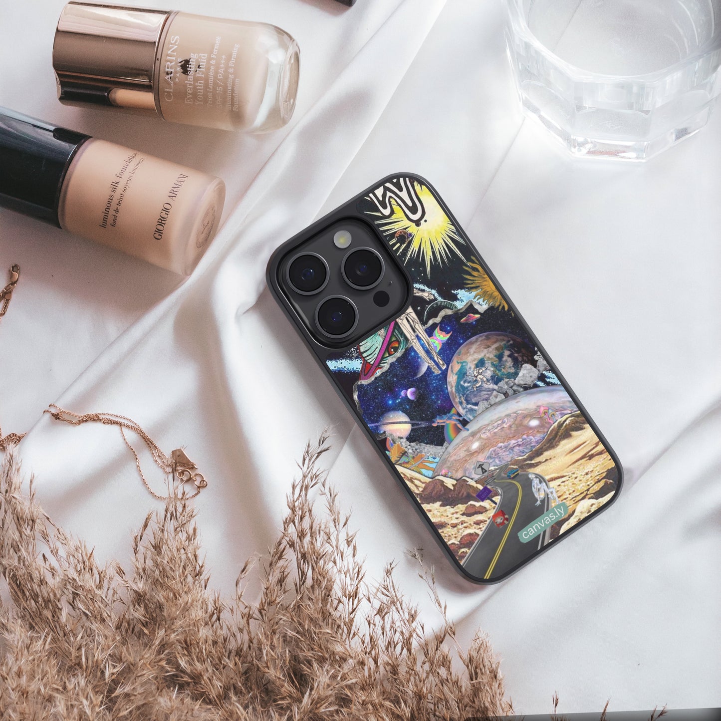 Canvasly Unbreakable Glass Case | Aesthetic Case - F002