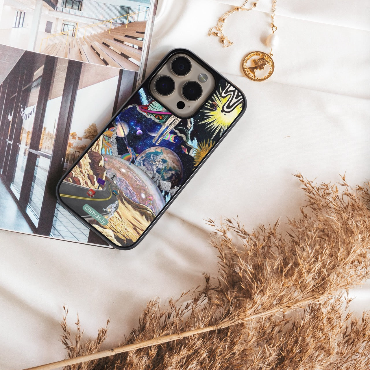 Canvasly Unbreakable Glass Case | Aesthetic Case - F002