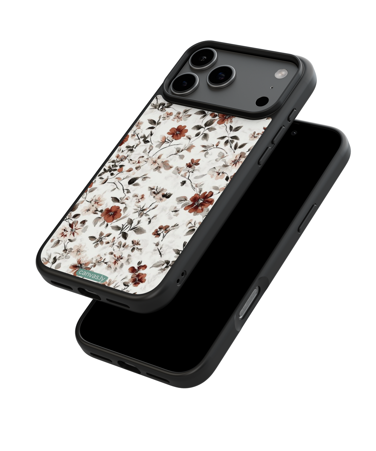 Canvasly Unbreakable Glass Case | Floral Case - A009