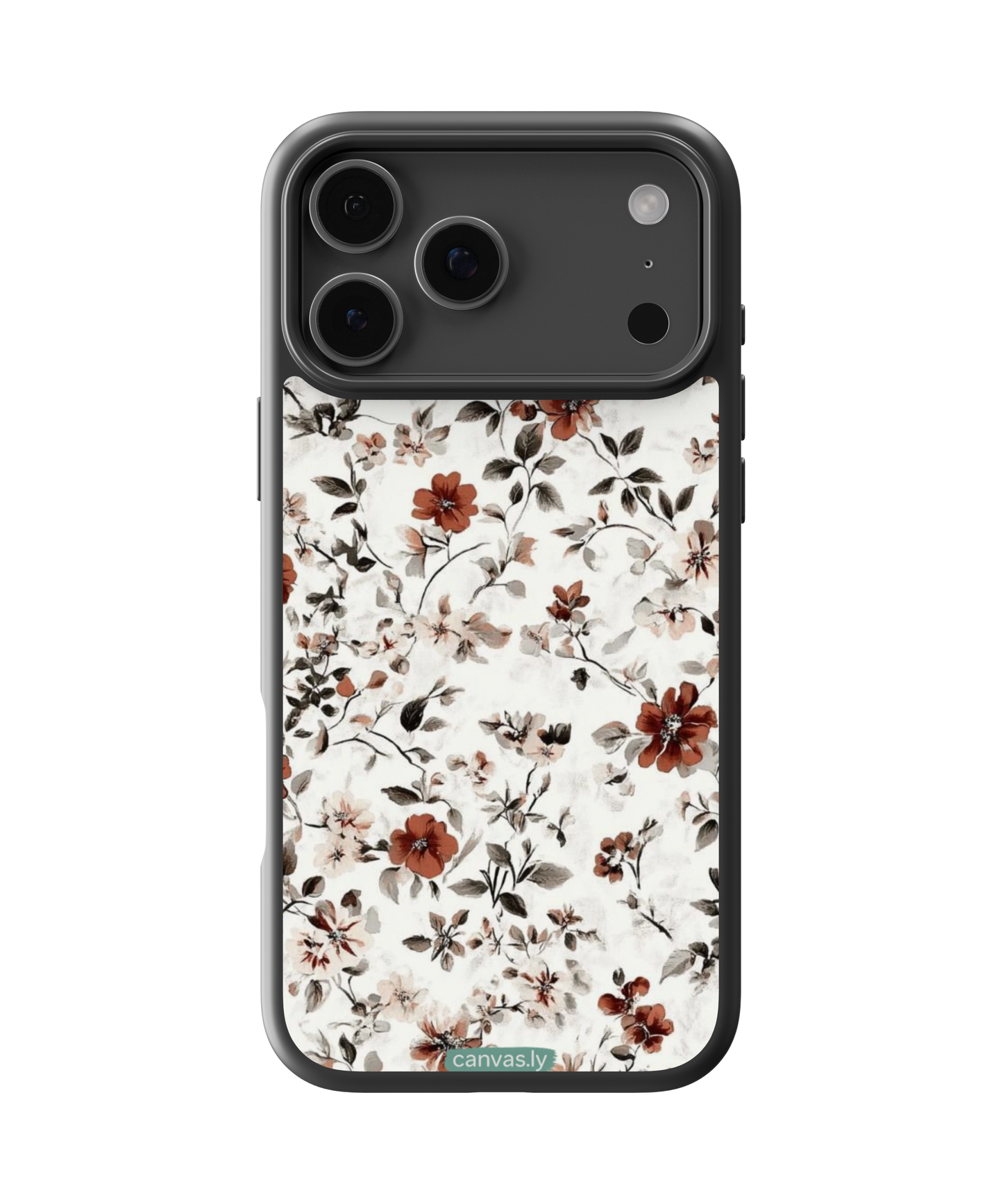 Canvasly Unbreakable Glass Case | Floral Case - A009