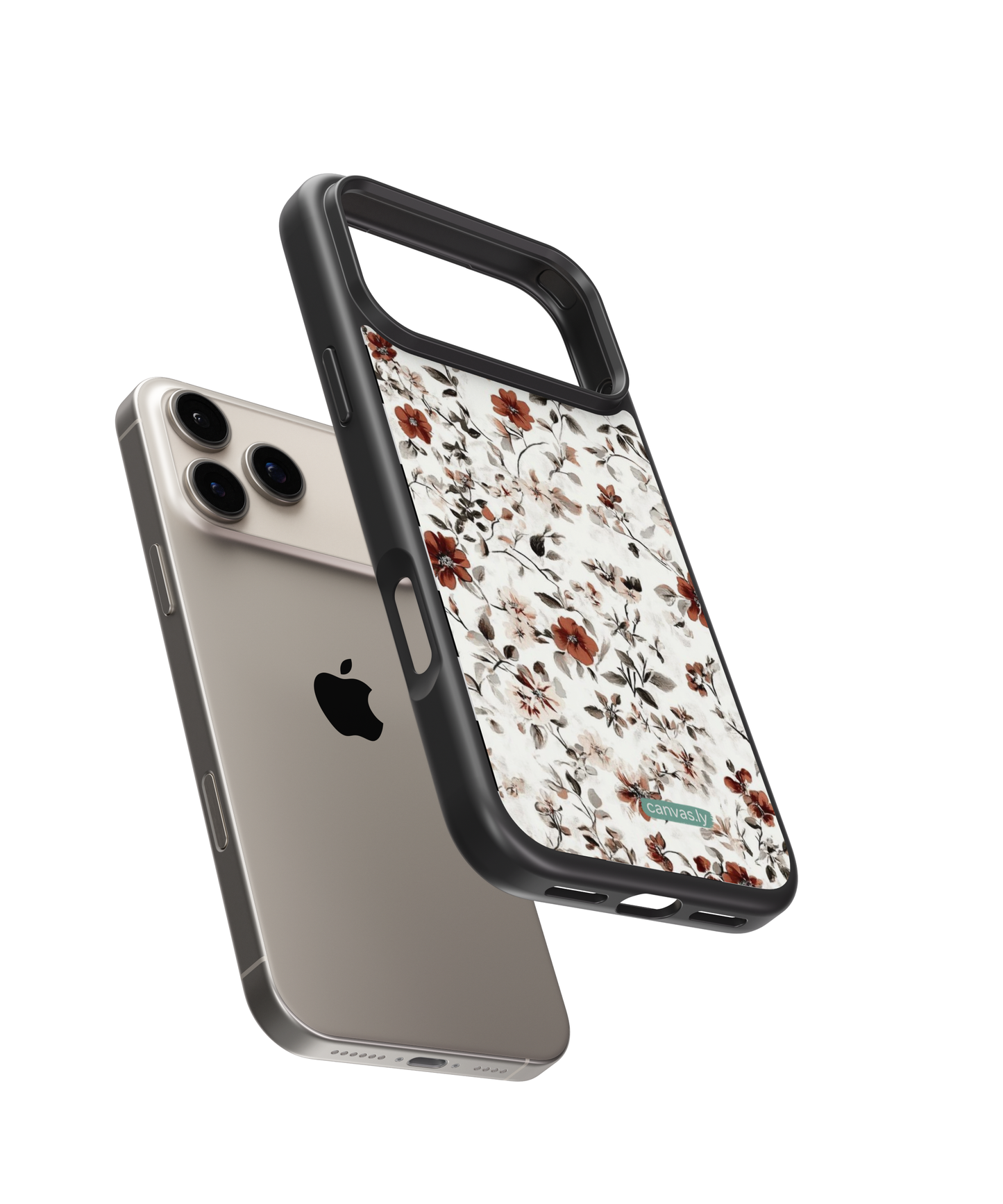 Canvasly Unbreakable Glass Case | Floral Case - A009