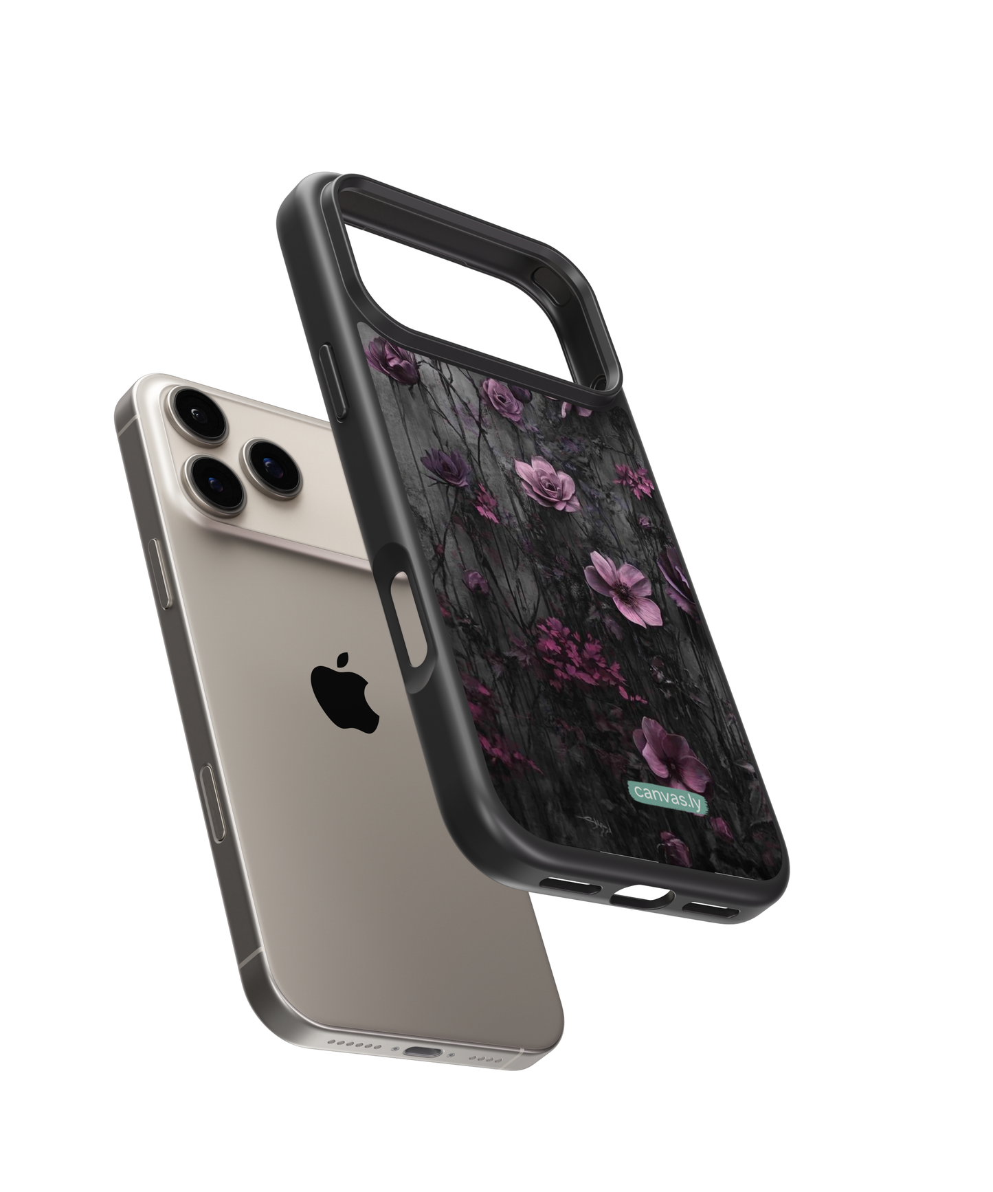 Canvasly Unbreakable Glass Case | Floral Case - A003