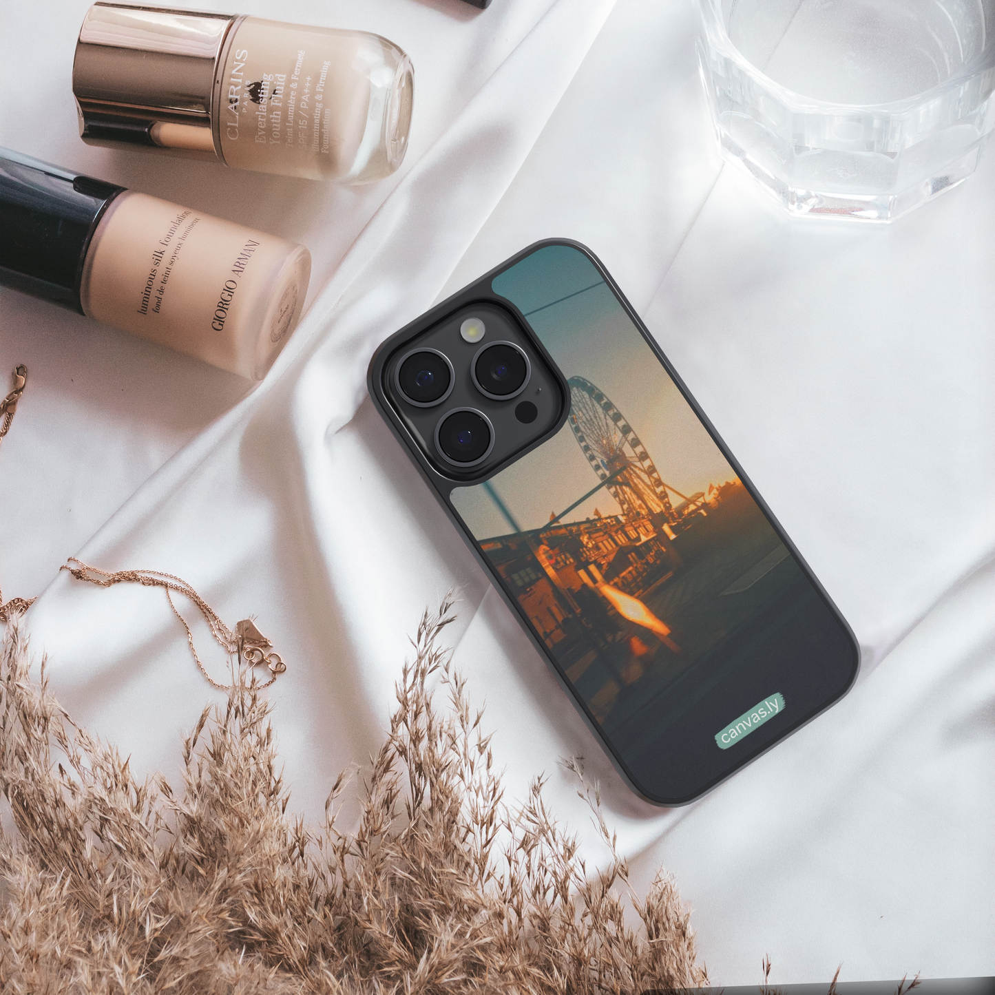 Canvasly Unbreakable Glass Case | Aesthetic Case - F004