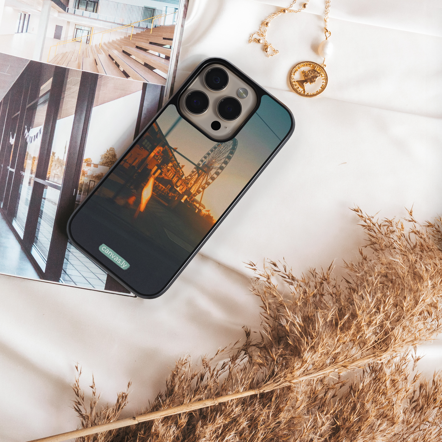 Canvasly Unbreakable Glass Case | Aesthetic Case - F004