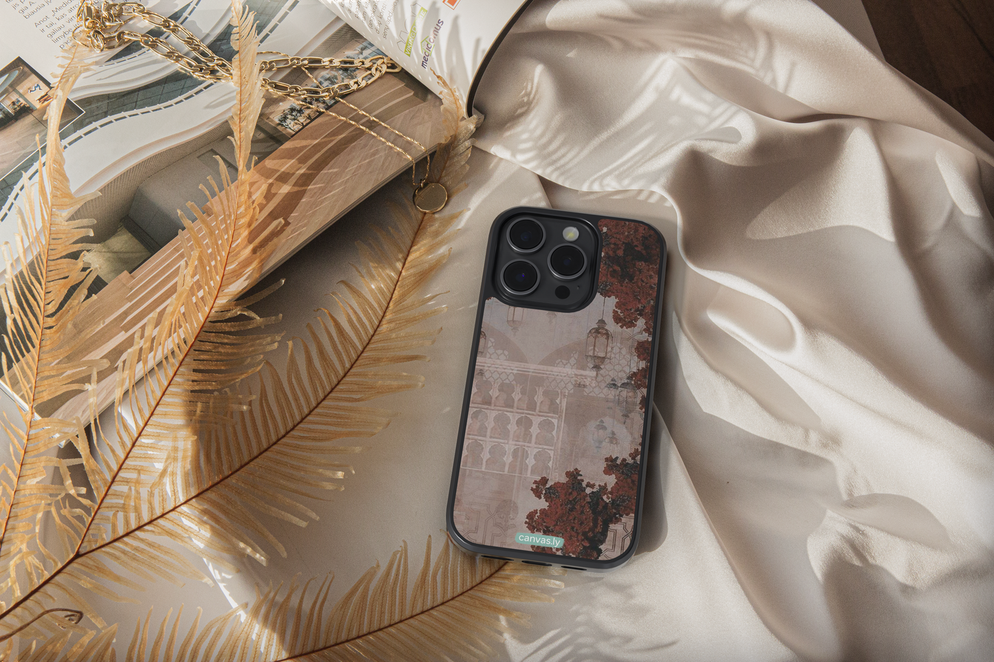 Canvasly Unbreakable Glass Case | Floral Case - A004