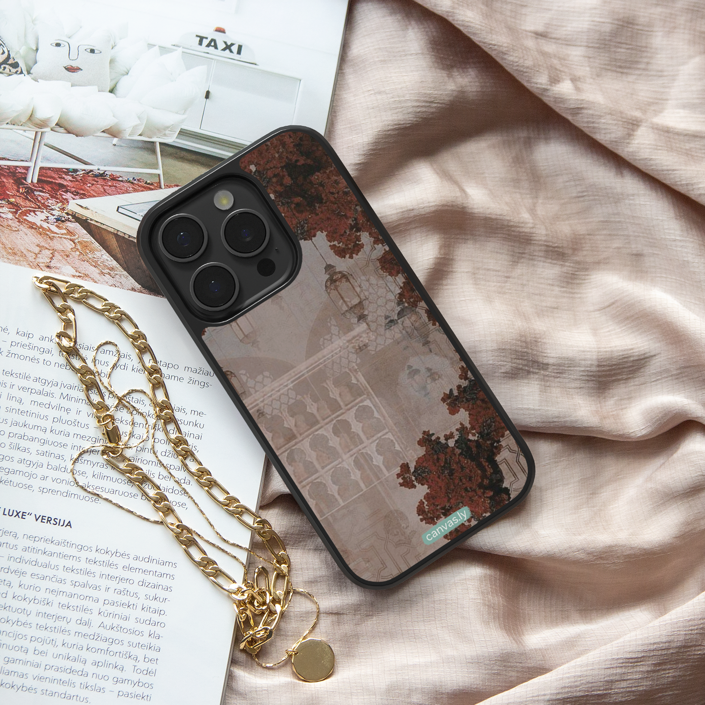 Canvasly Unbreakable Glass Case | Floral Case - A004