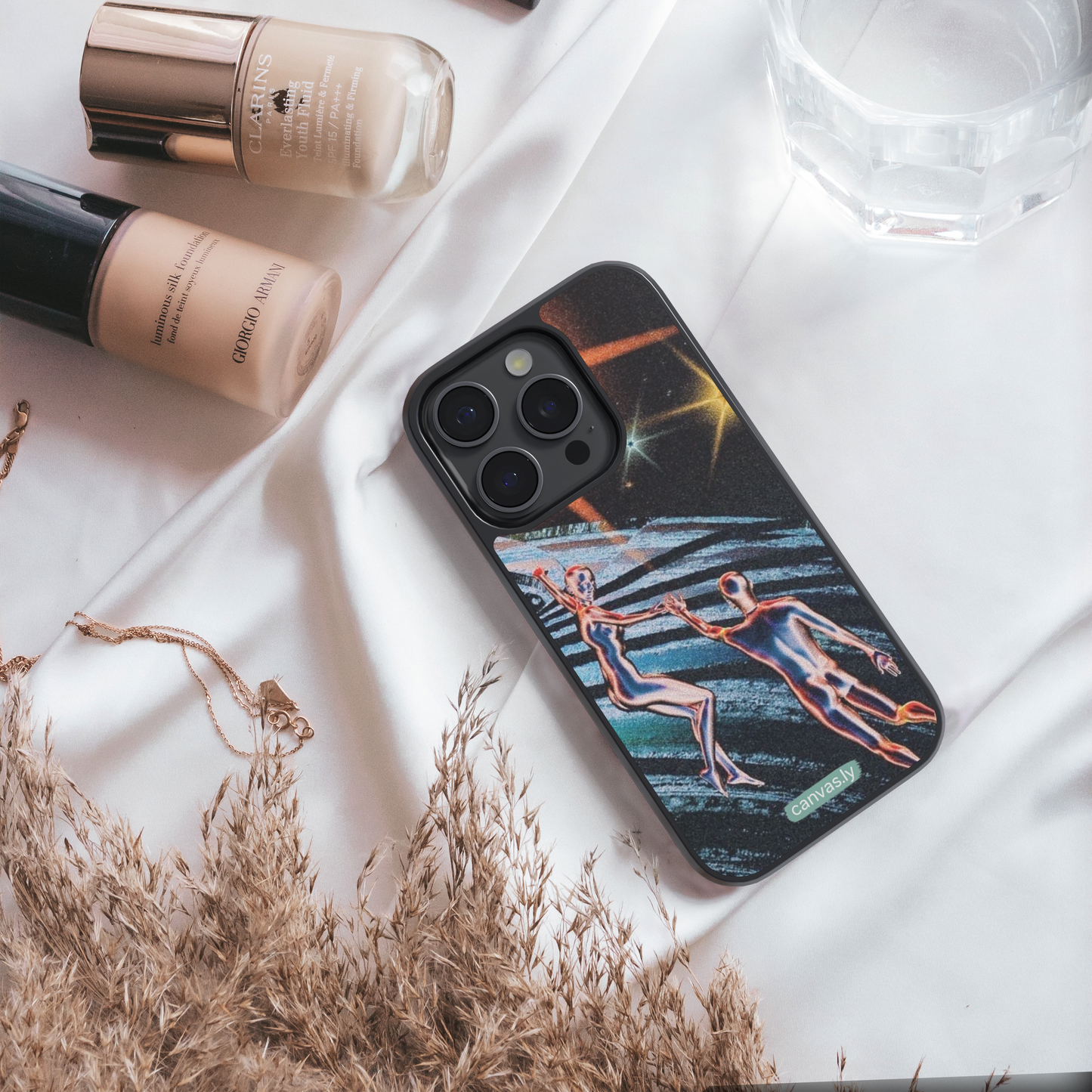 Canvasly Unbreakable Glass Case | Aesthetic Case - F020