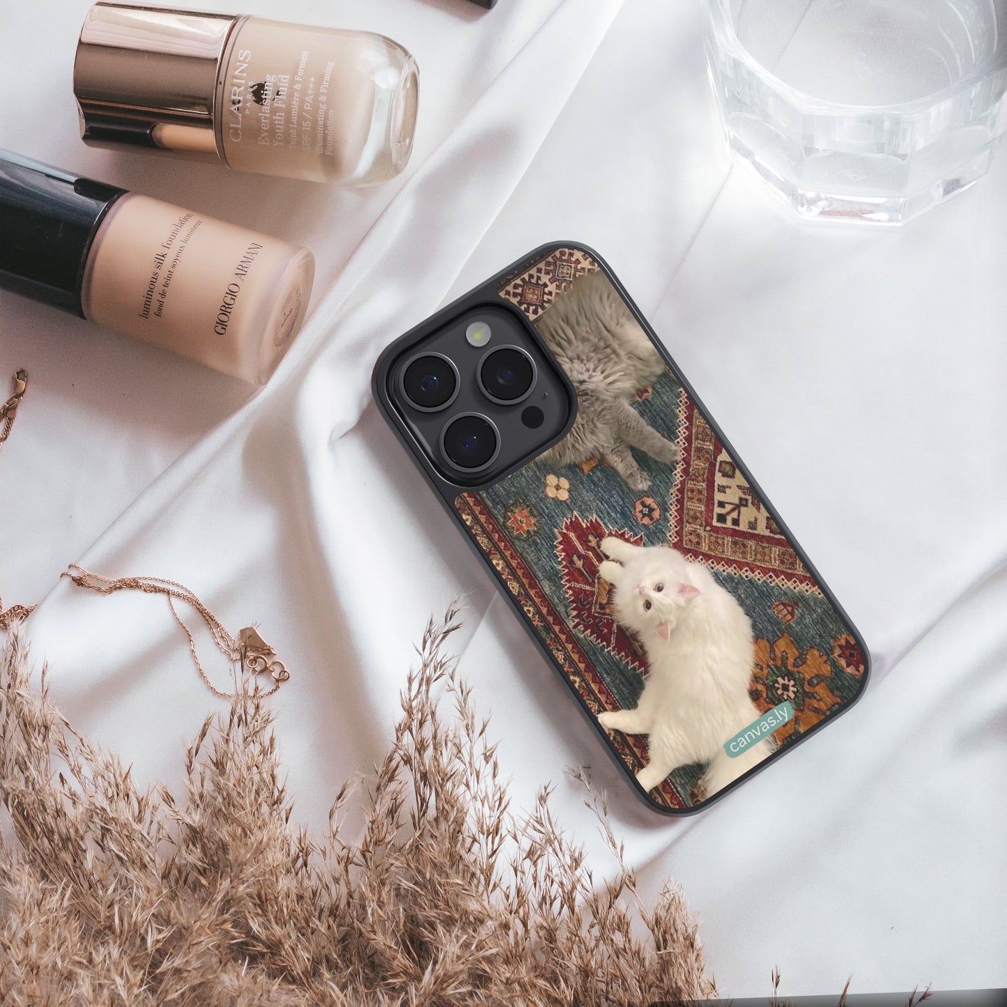 Canvasly Unbreakable Glass Case | Aesthetic Case - F005