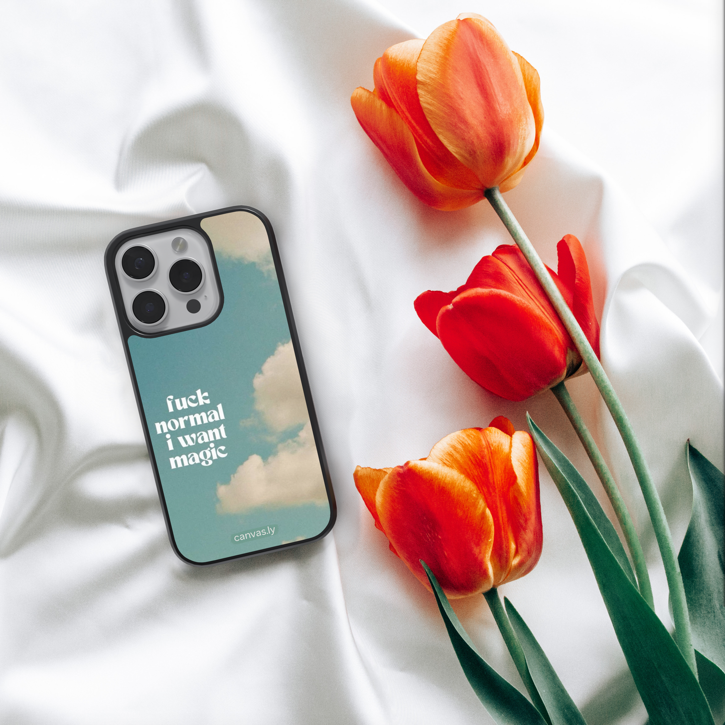Canvasly Unbreakable Glass Case | Aesthetic Case - F007
