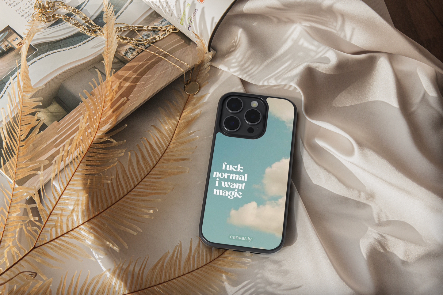 Canvasly Unbreakable Glass Case | Aesthetic Case - F007
