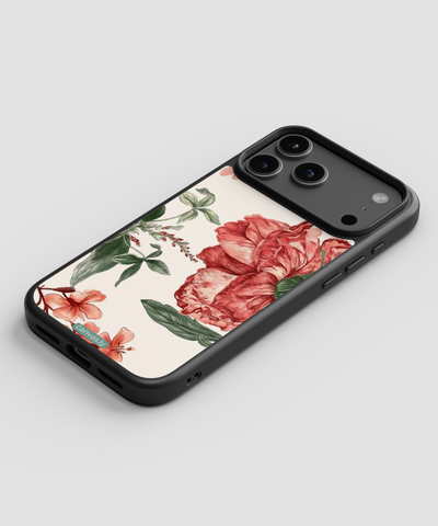 Canvasly Unbreakable Glass Case | Floral Case - A005