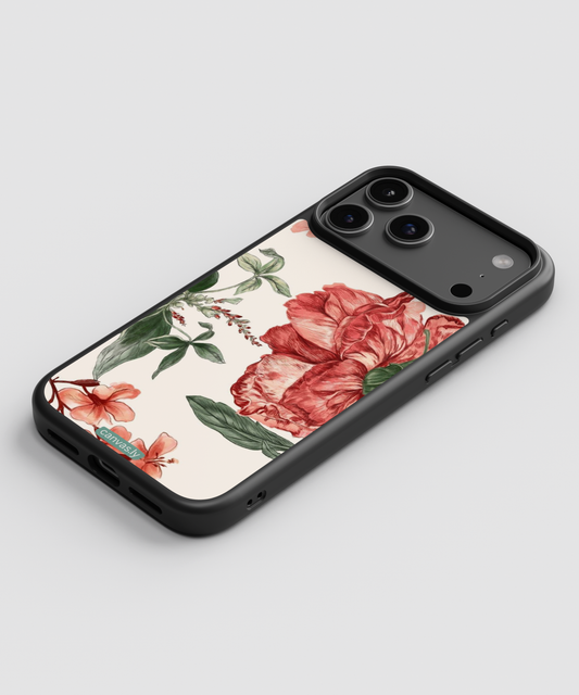 Canvasly Unbreakable Glass Case | Floral Case - A005