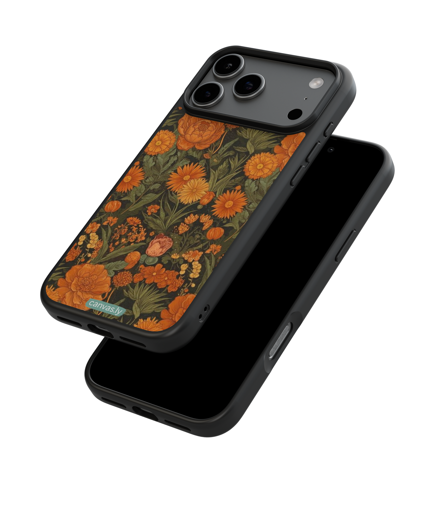 Canvasly Unbreakable Glass Case | Floral Case - A006