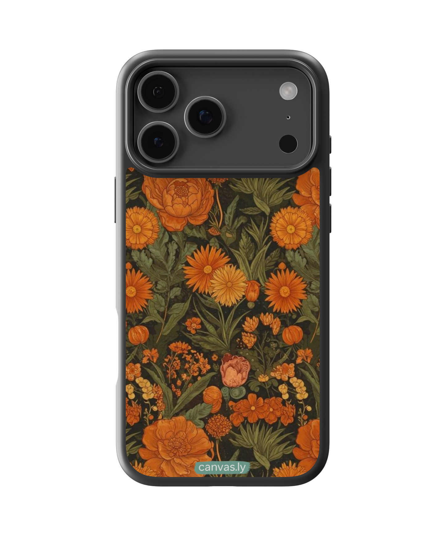 Canvasly Unbreakable Glass Case | Floral Case - A006