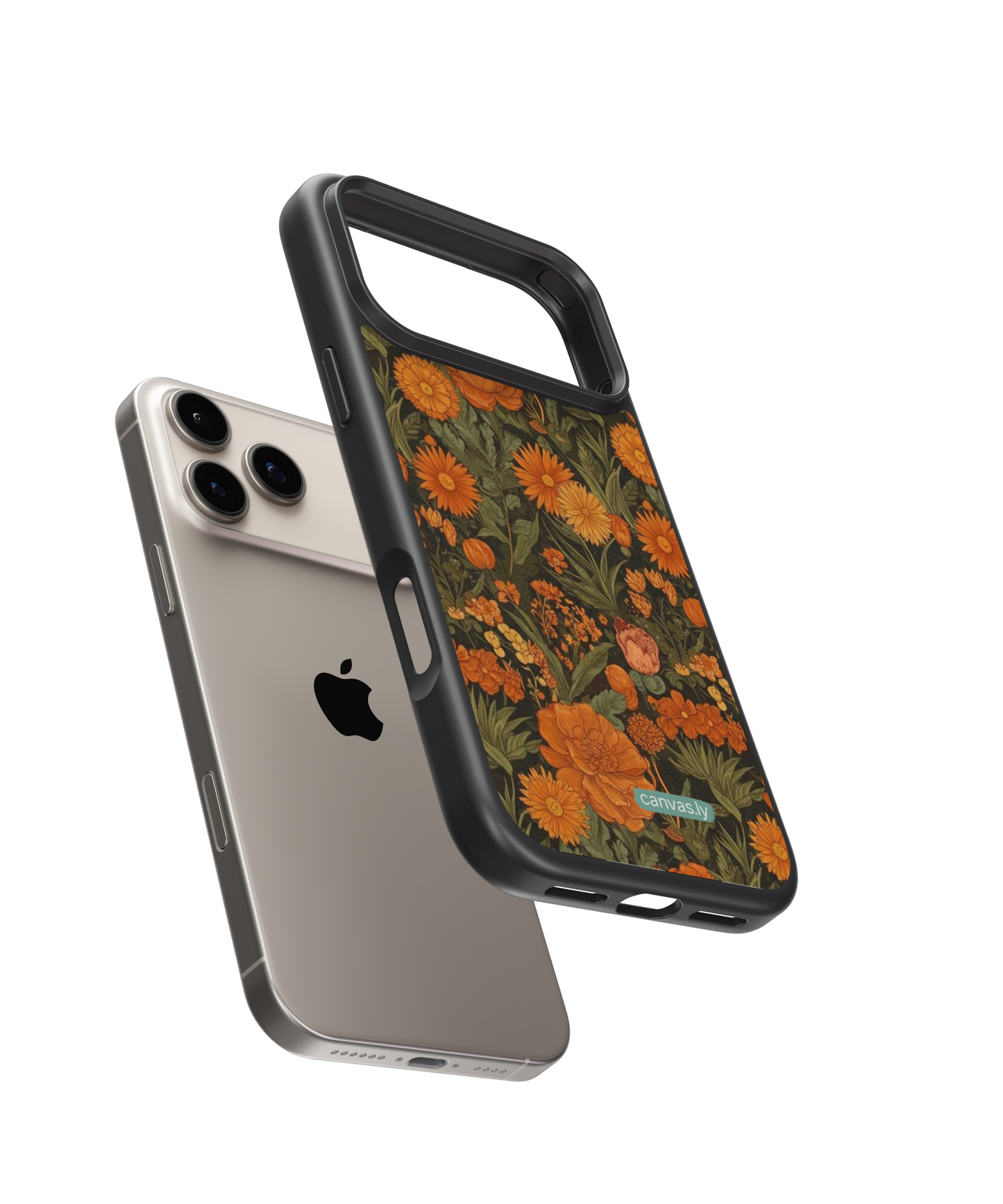 Canvasly Unbreakable Glass Case | Floral Case - A006