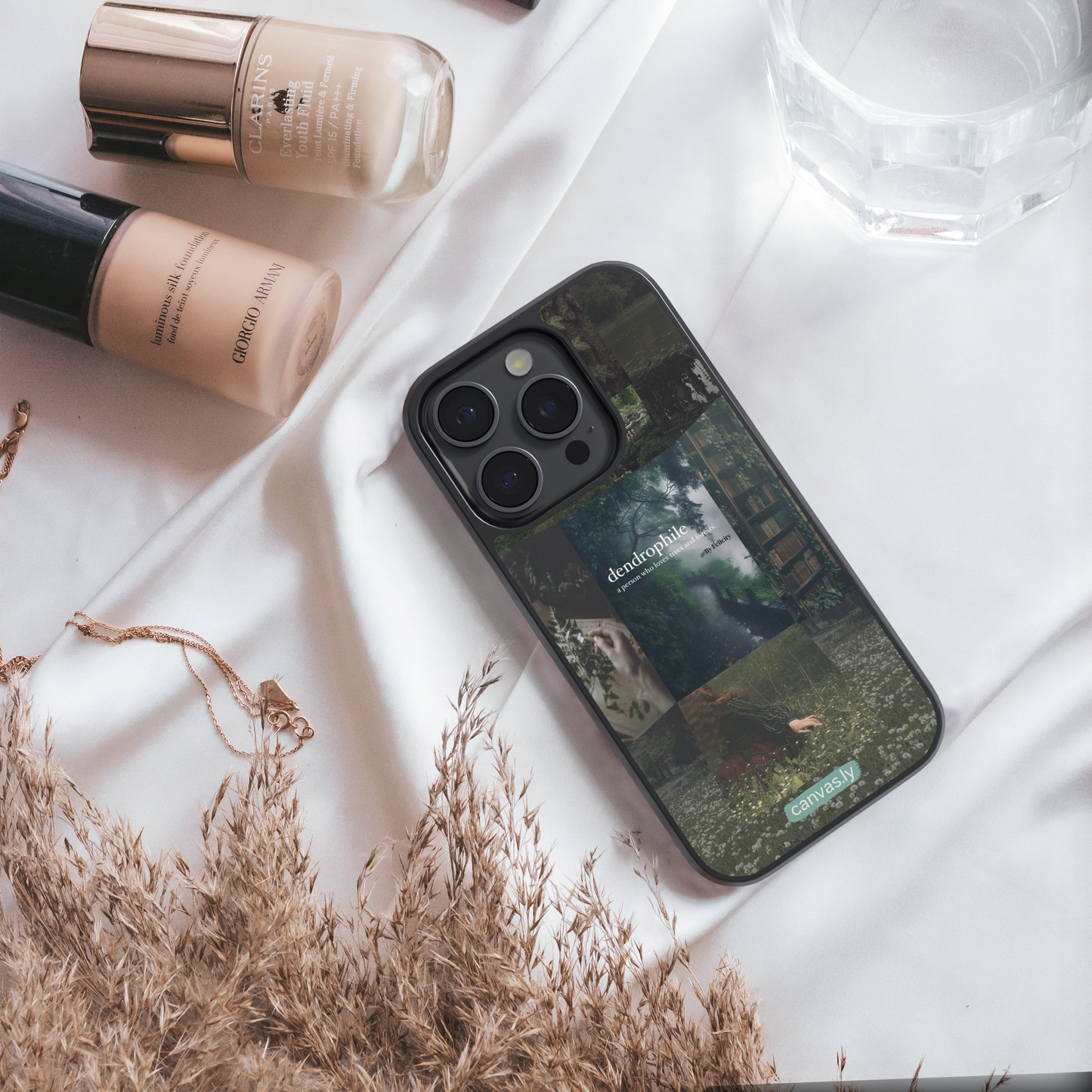 Canvasly Unbreakable Glass Case | Aesthetic Case - F003
