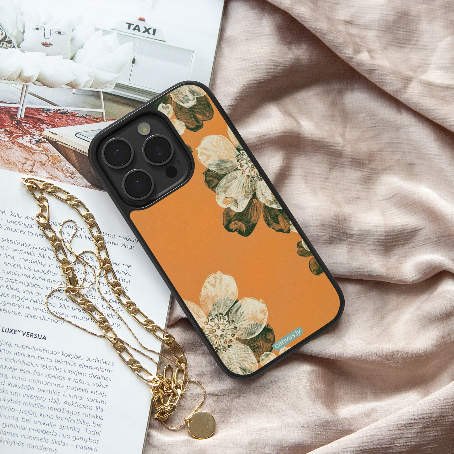 Canvasly Unbreakable Glass Case | Floral Case - A007