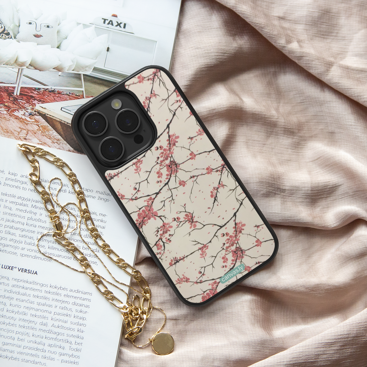 Canvasly Unbreakable Glass Case | Floral Case - A008