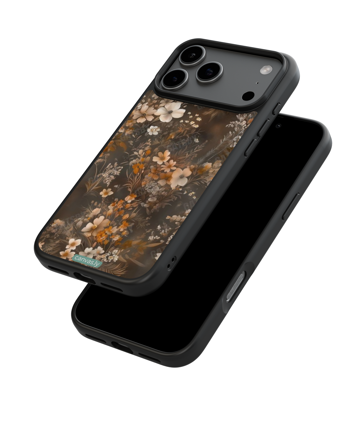 Canvasly Unbreakable Glass Case | Floral Case - A010